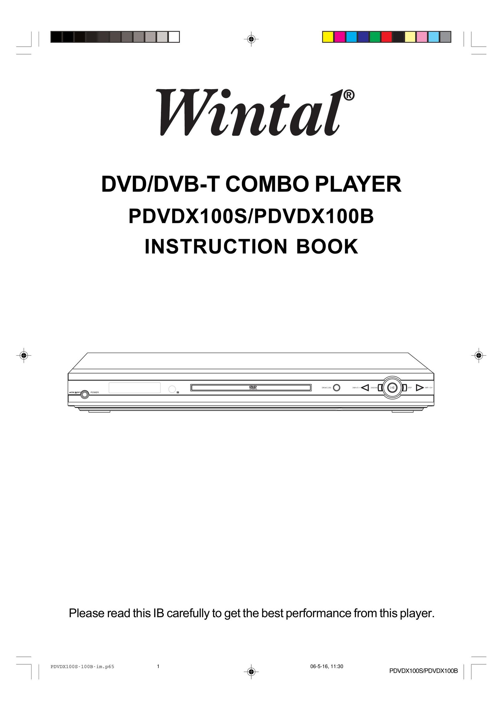 Wintal DVD/DVB-T Combo Player DVD Player User Manual