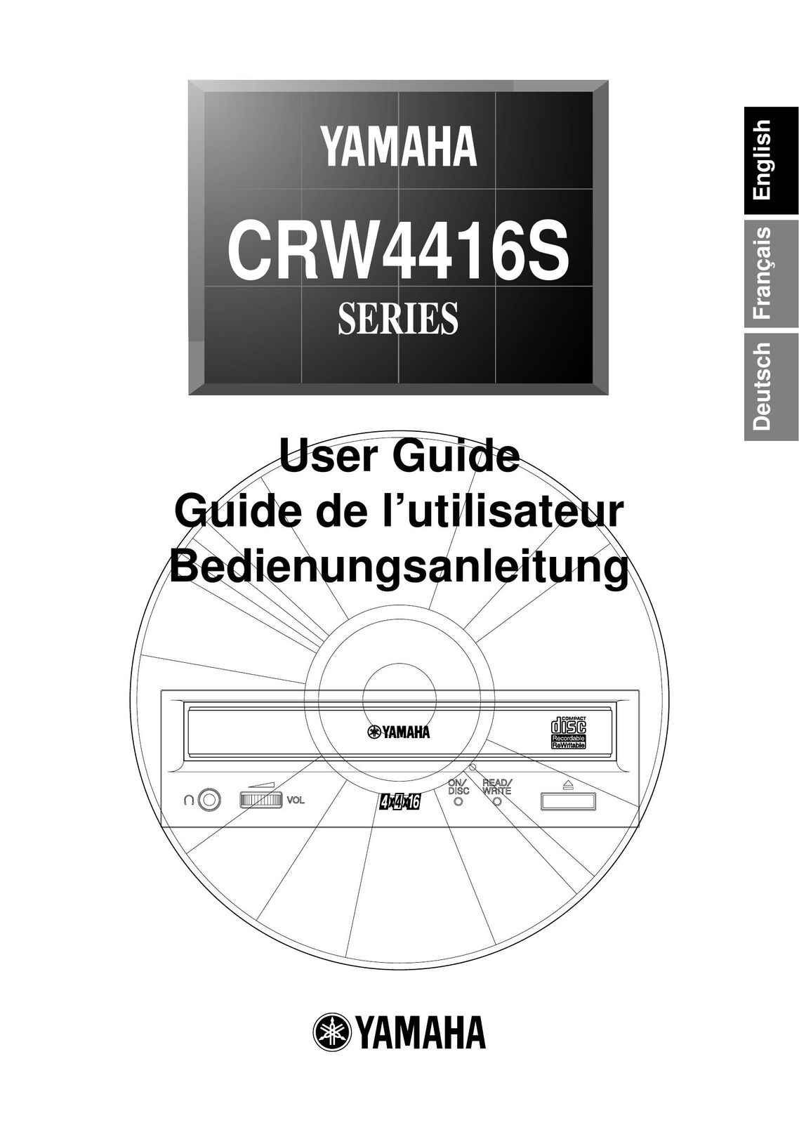 Yamaha CRW4416S DVD Player User Manual