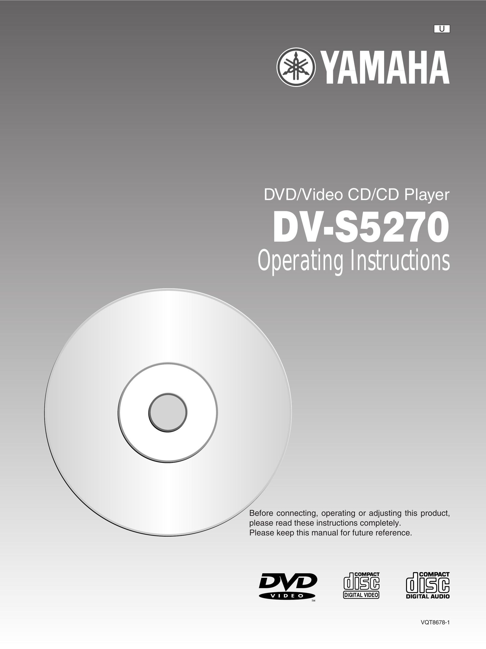 Yamaha DV-S5270 DVD Player User Manual