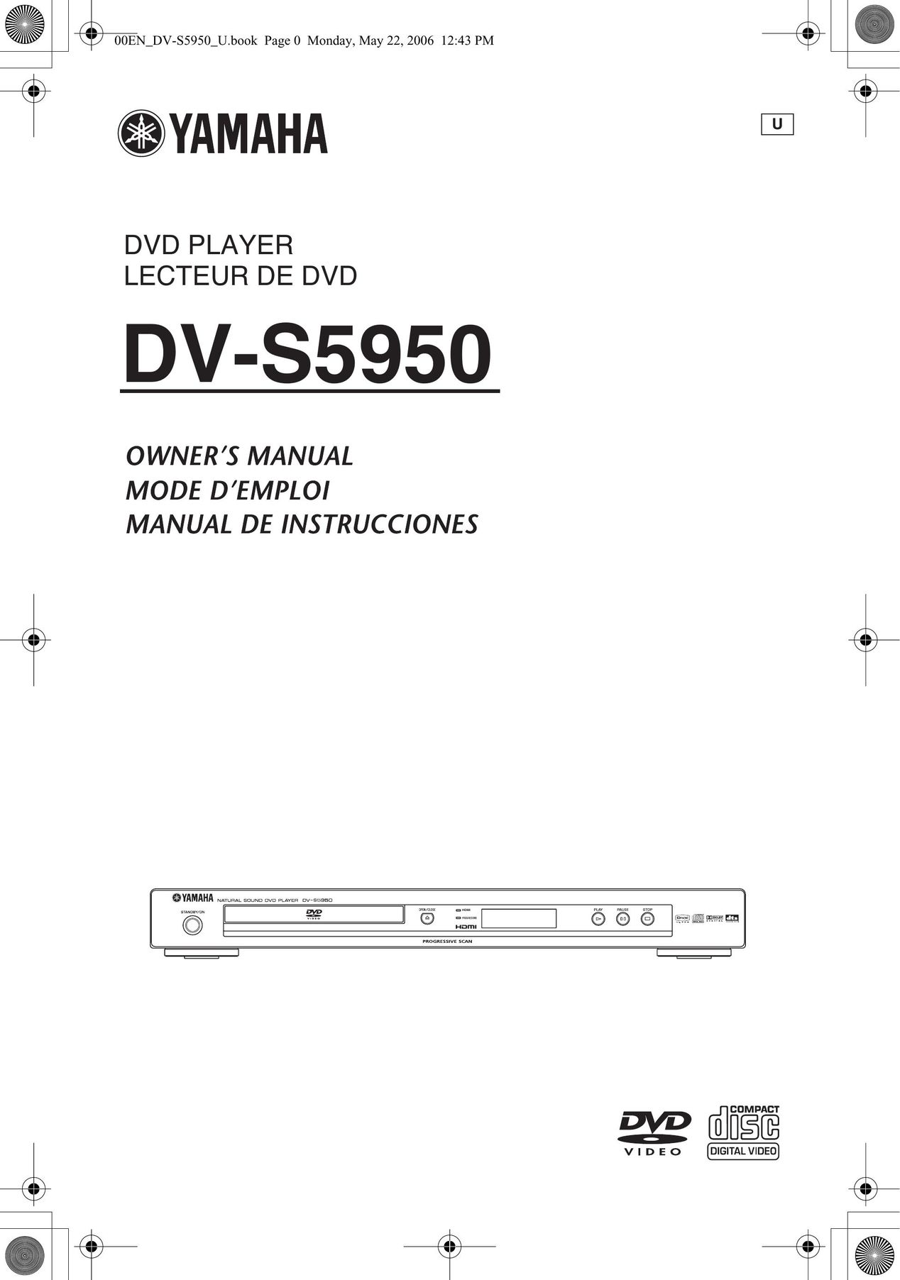 Yamaha DV-S5950 DVD Player User Manual