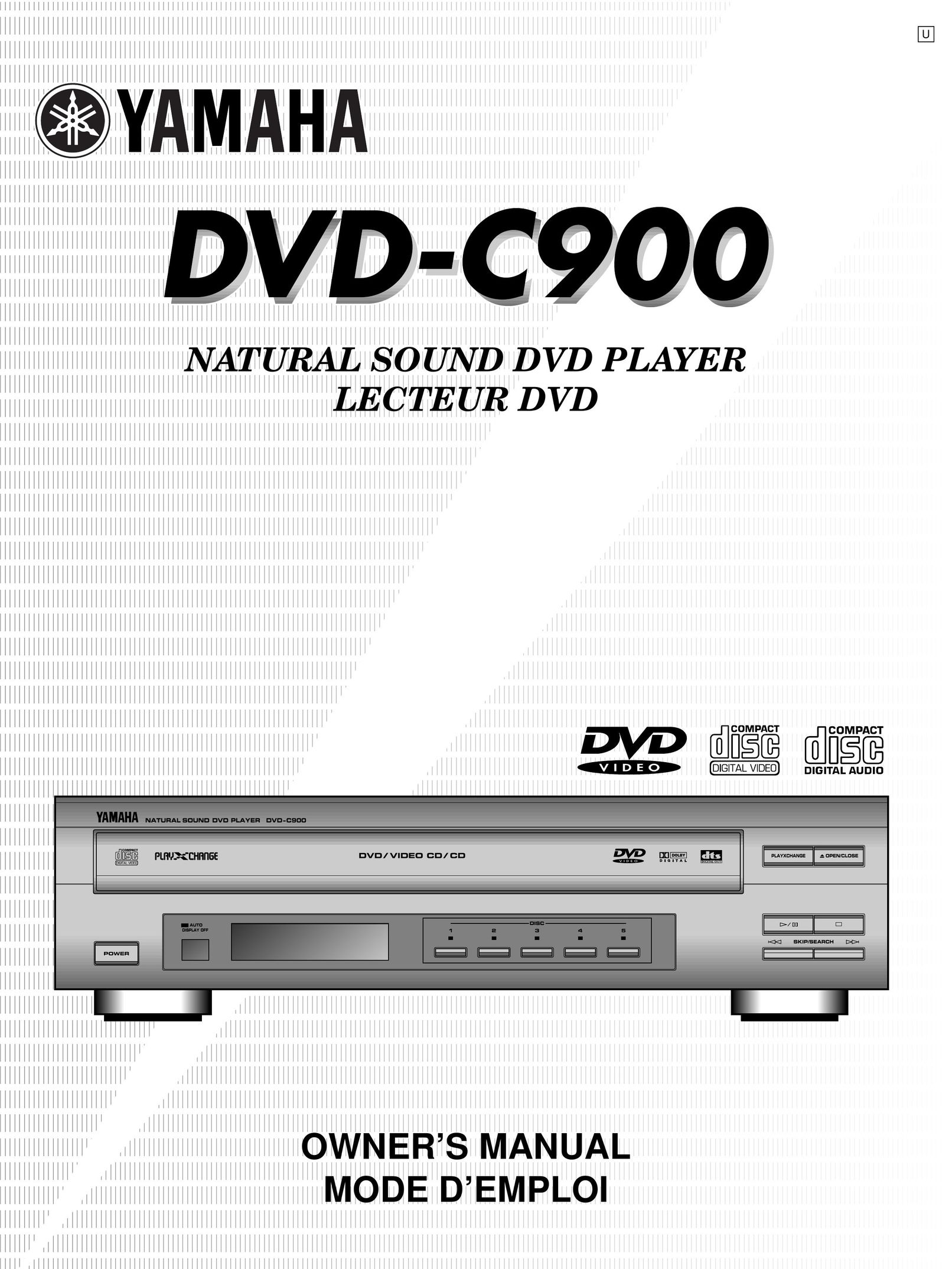 Yamaha DVD-C900 DVD Player User Manual