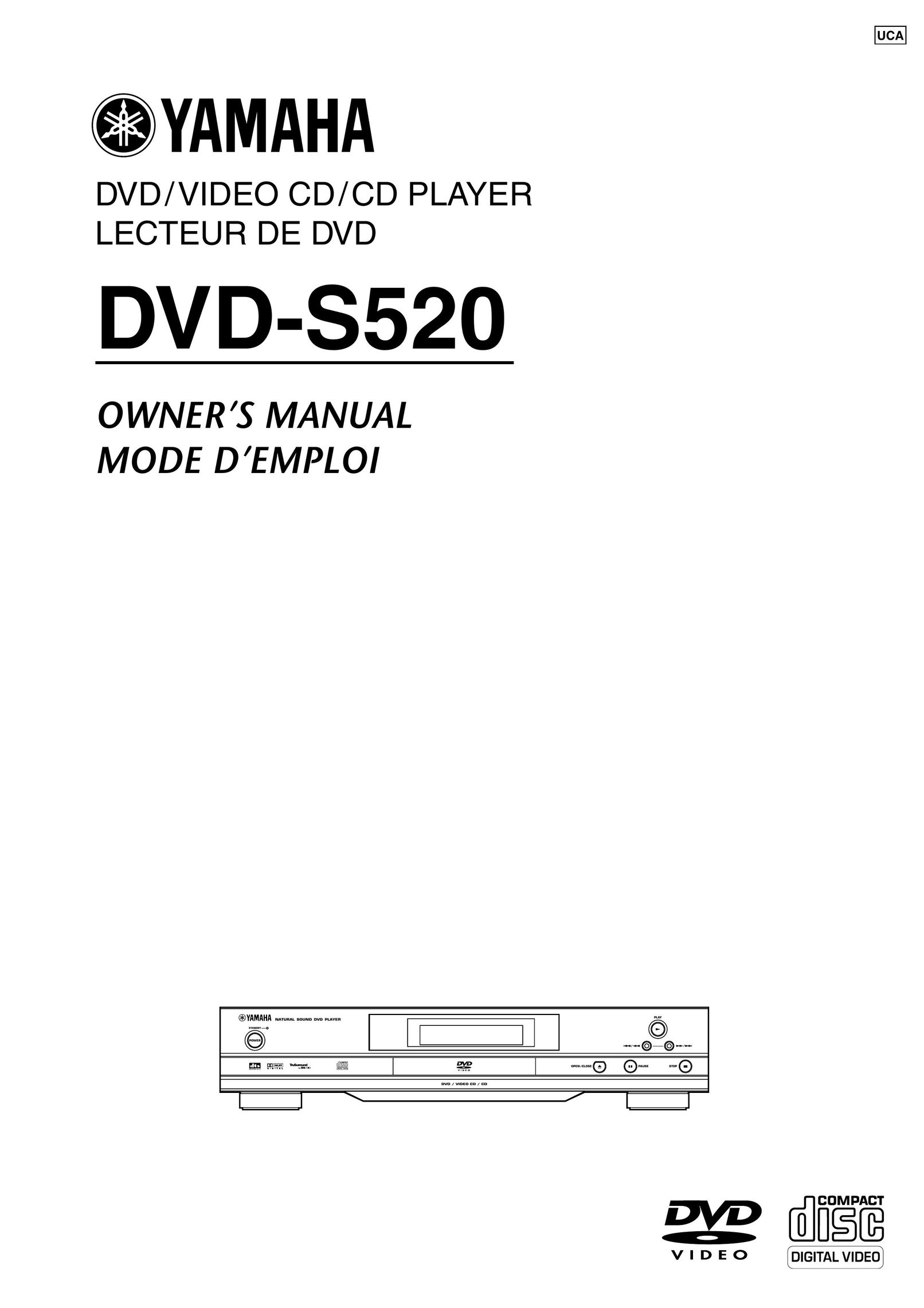 Yamaha DVD-S520 DVD Player User Manual