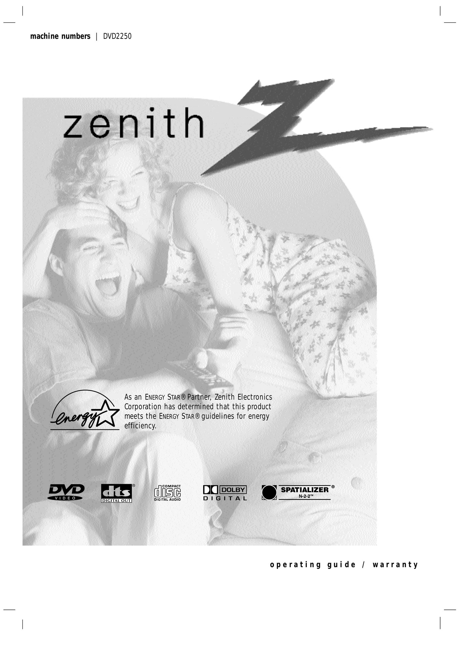 Zenith DVD-2220 DVD Player User Manual