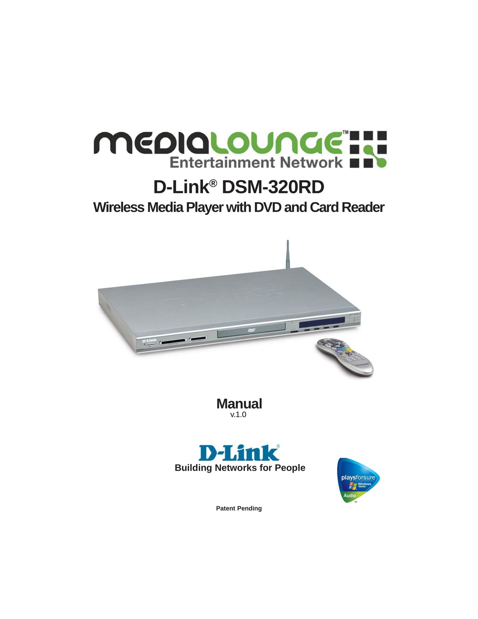 D-Link DSM-320RD DVD Recorder User Manual