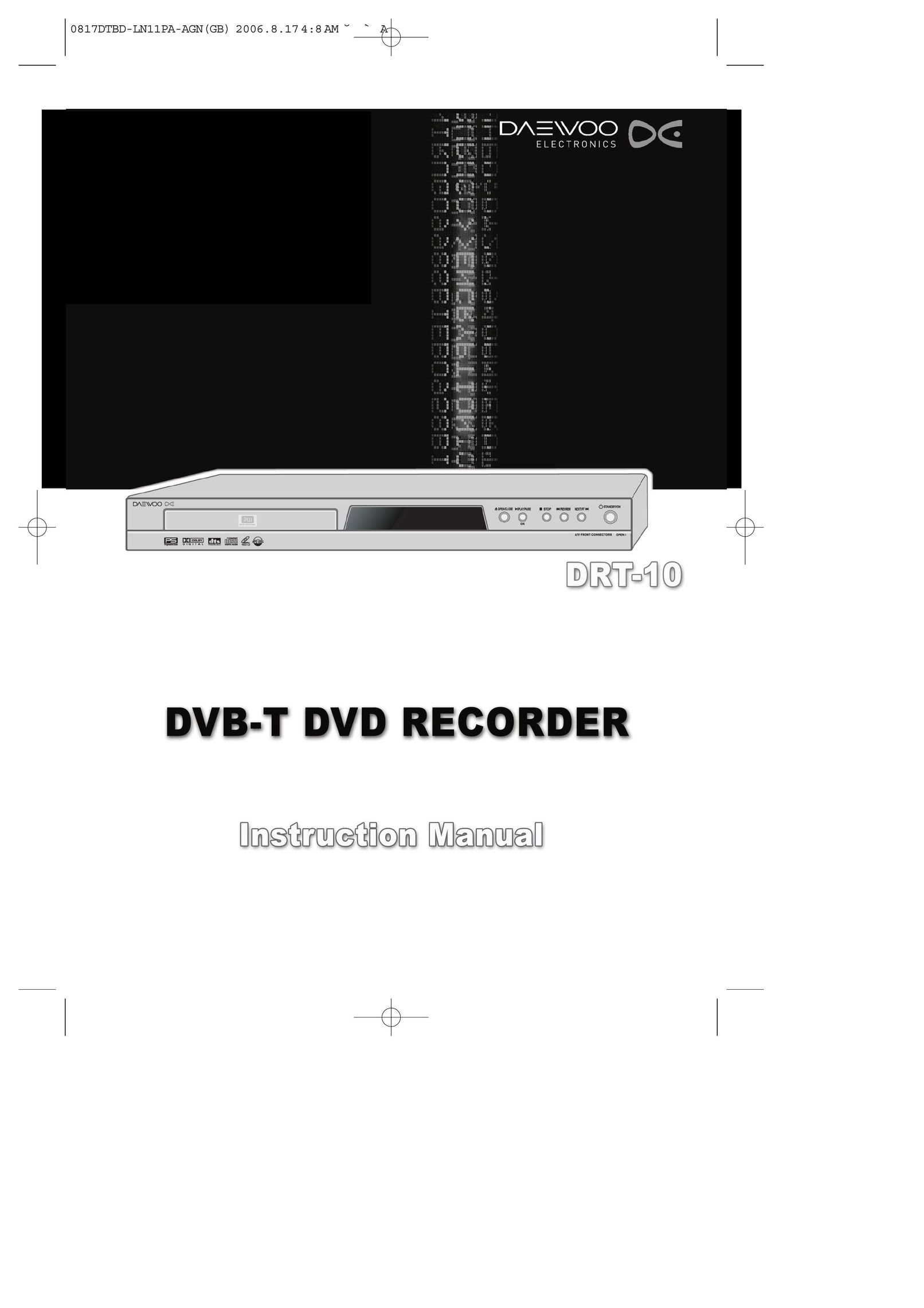 Daewoo DRT-10 DVD Recorder User Manual