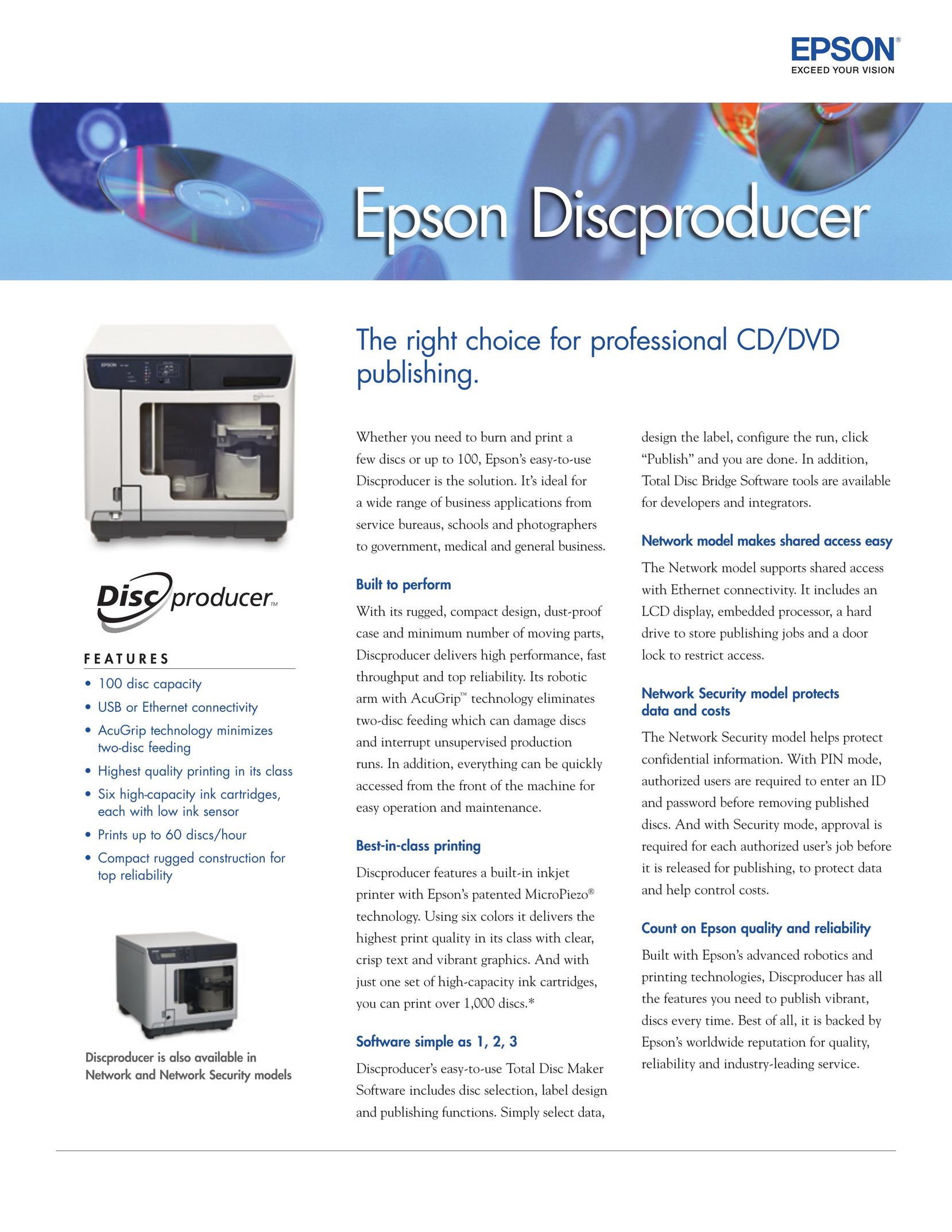 Epson PP-100N DVD Recorder User Manual