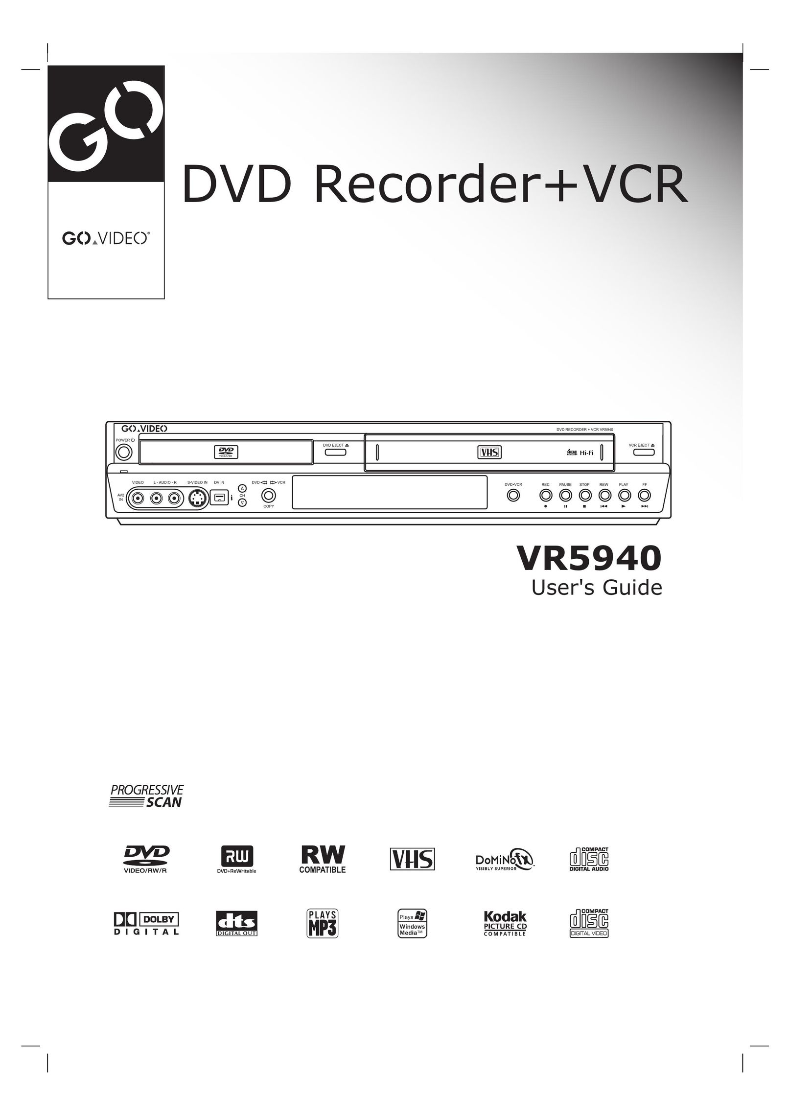 GoVideo VR5940 DVD Recorder User Manual