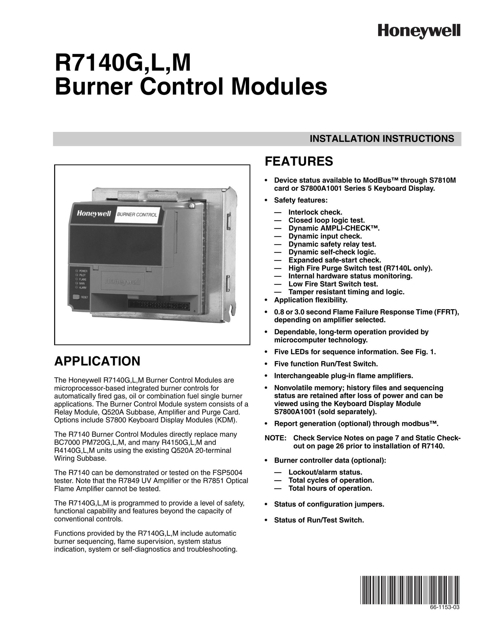 Honeywell R7140G DVD Recorder User Manual