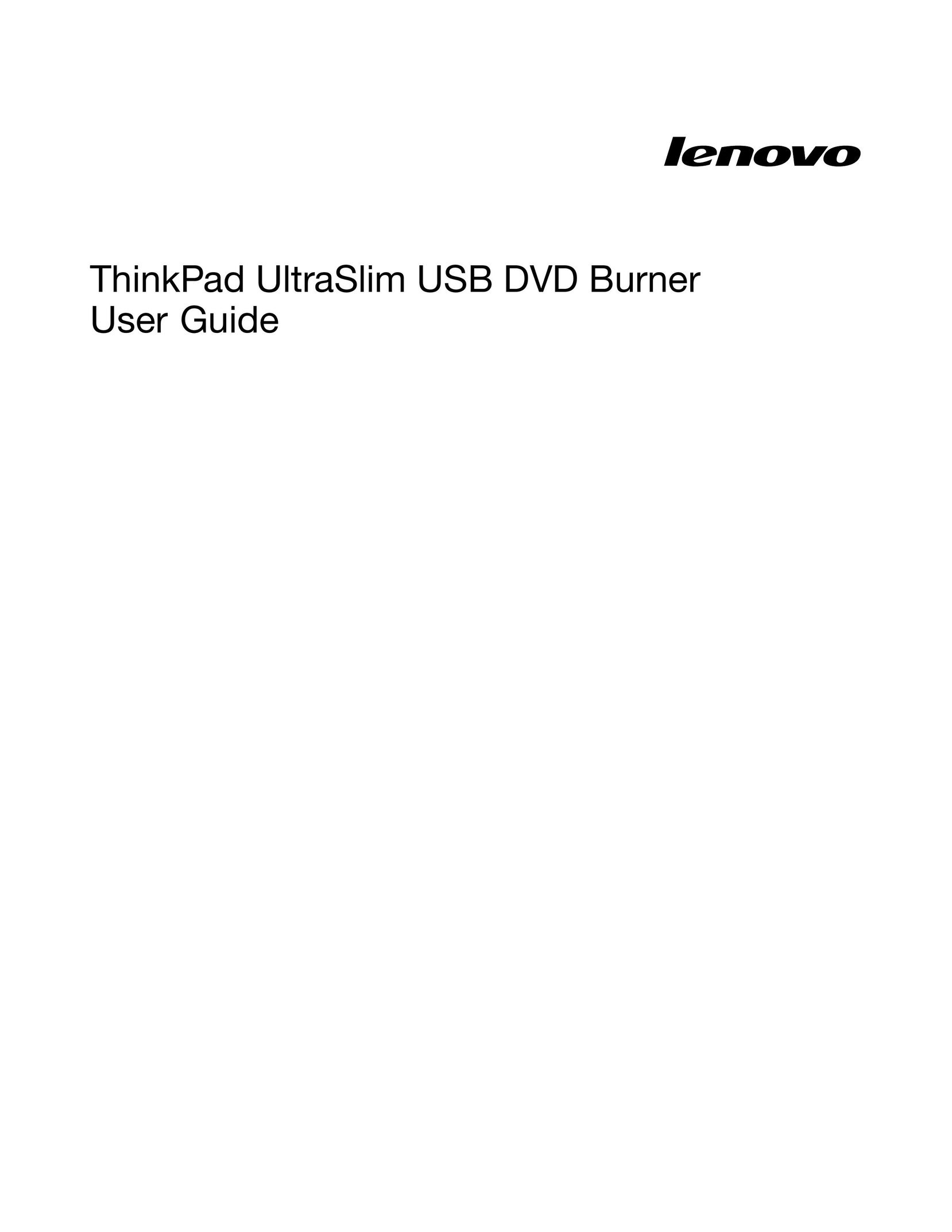 Lenovo 43N3264 DVD Recorder User Manual