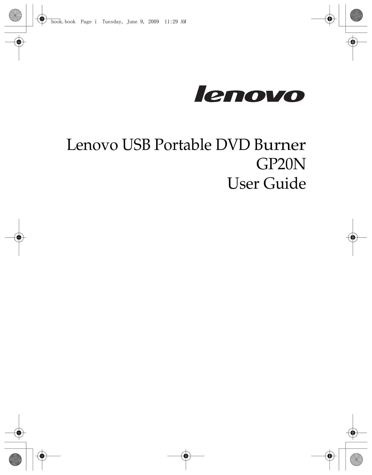 Lenovo GP20N DVD Recorder User Manual