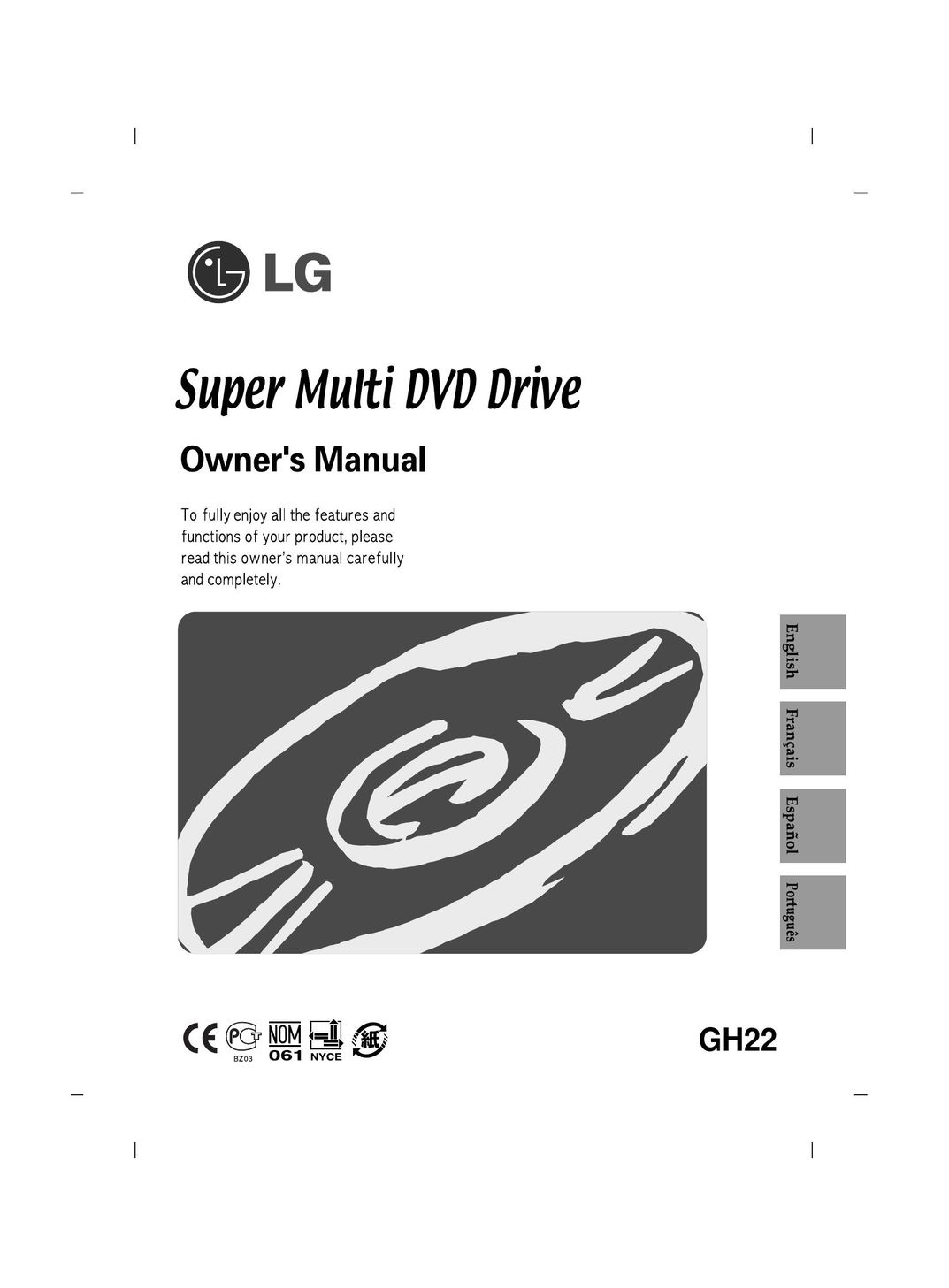 LG Electronics GH22 DVD Recorder User Manual