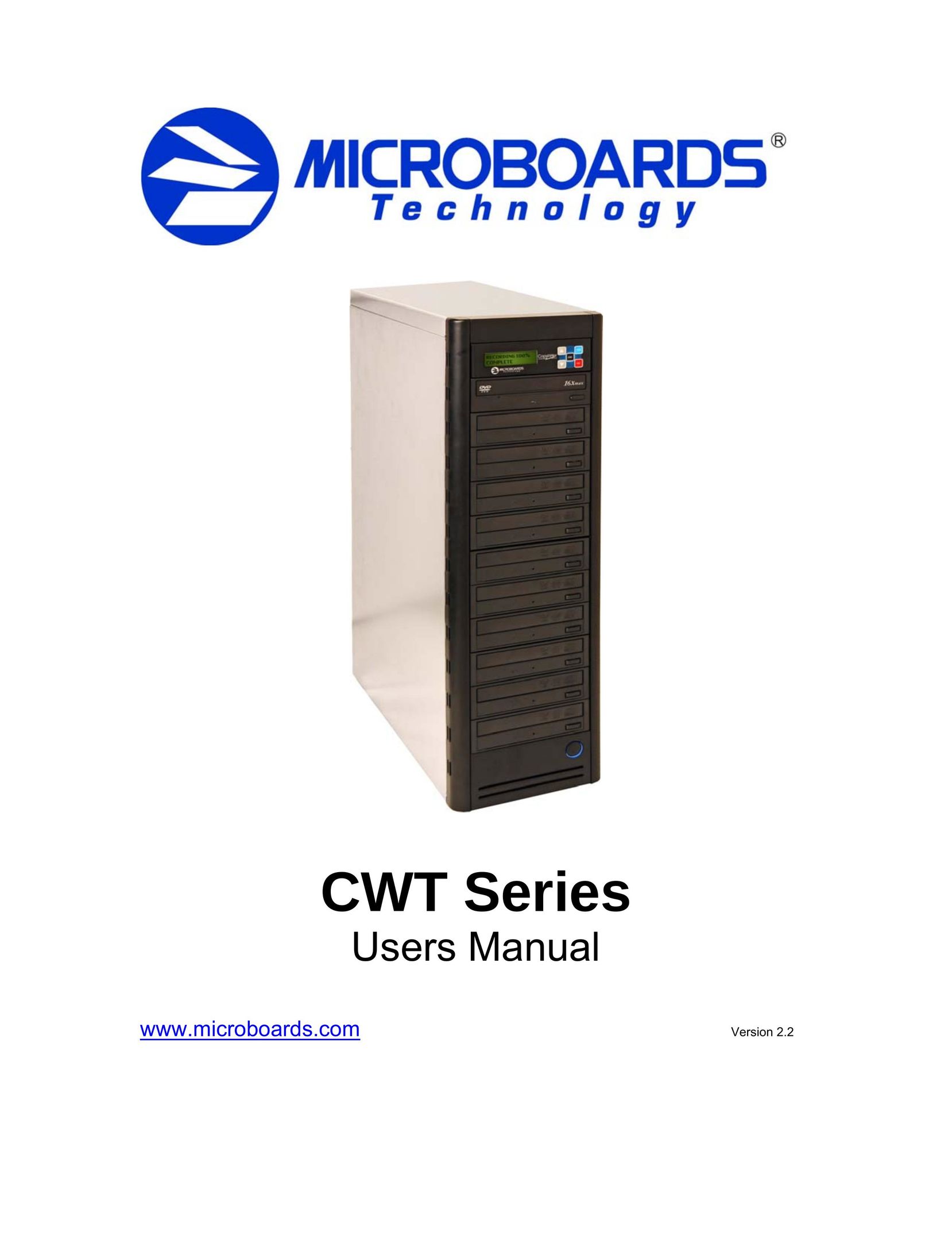 MicroBoards Technology CWT Series DVD Recorder User Manual