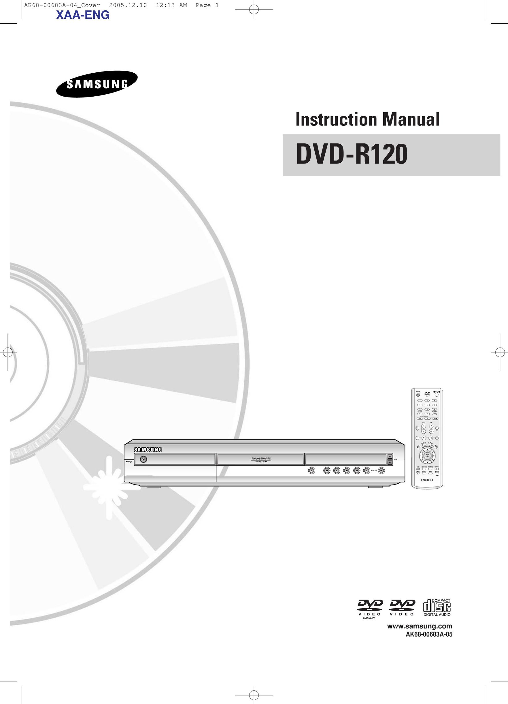 Samsung DVD-R120 DVD Recorder User Manual