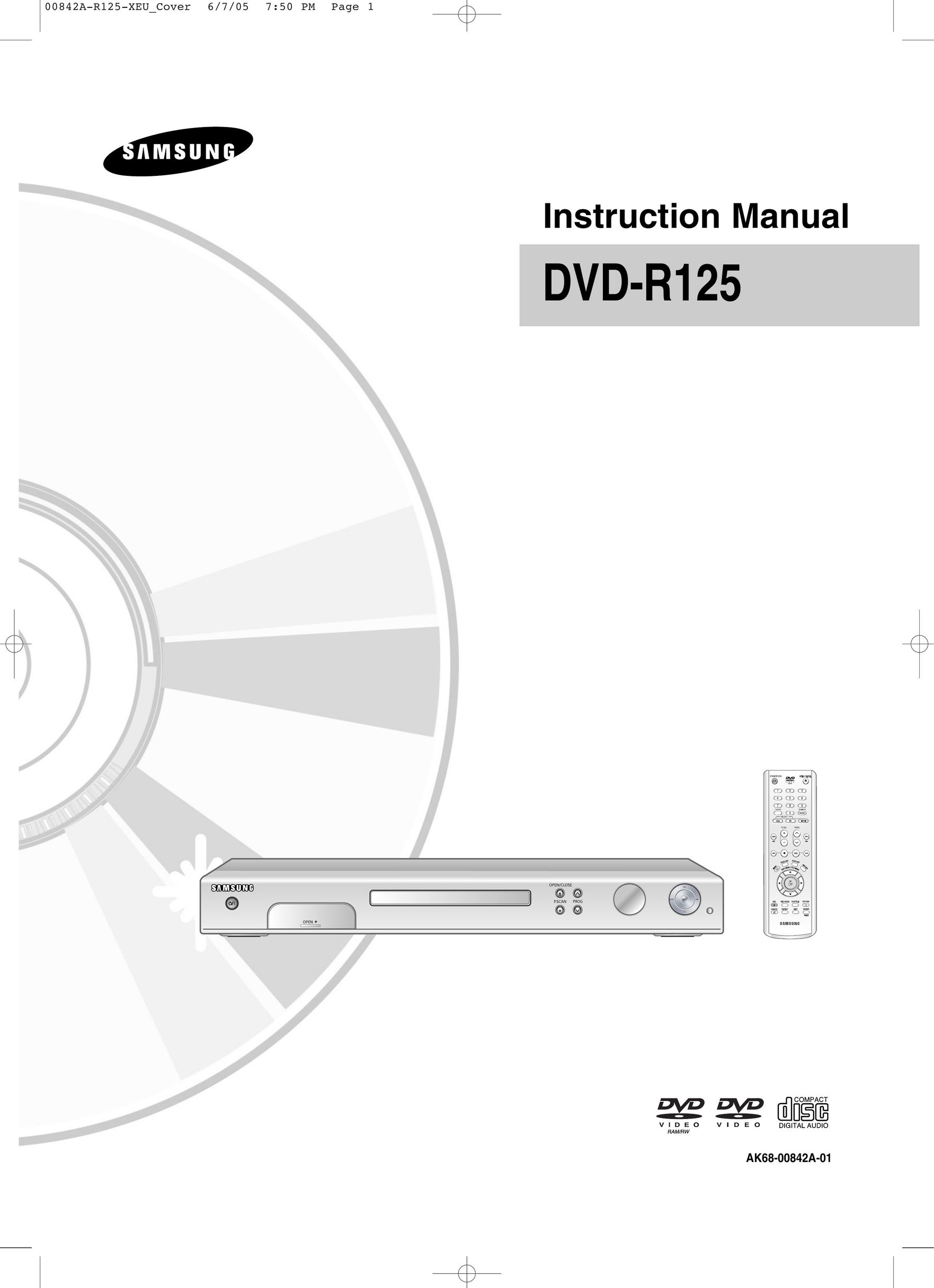 Samsung DVD-R125 DVD Recorder User Manual