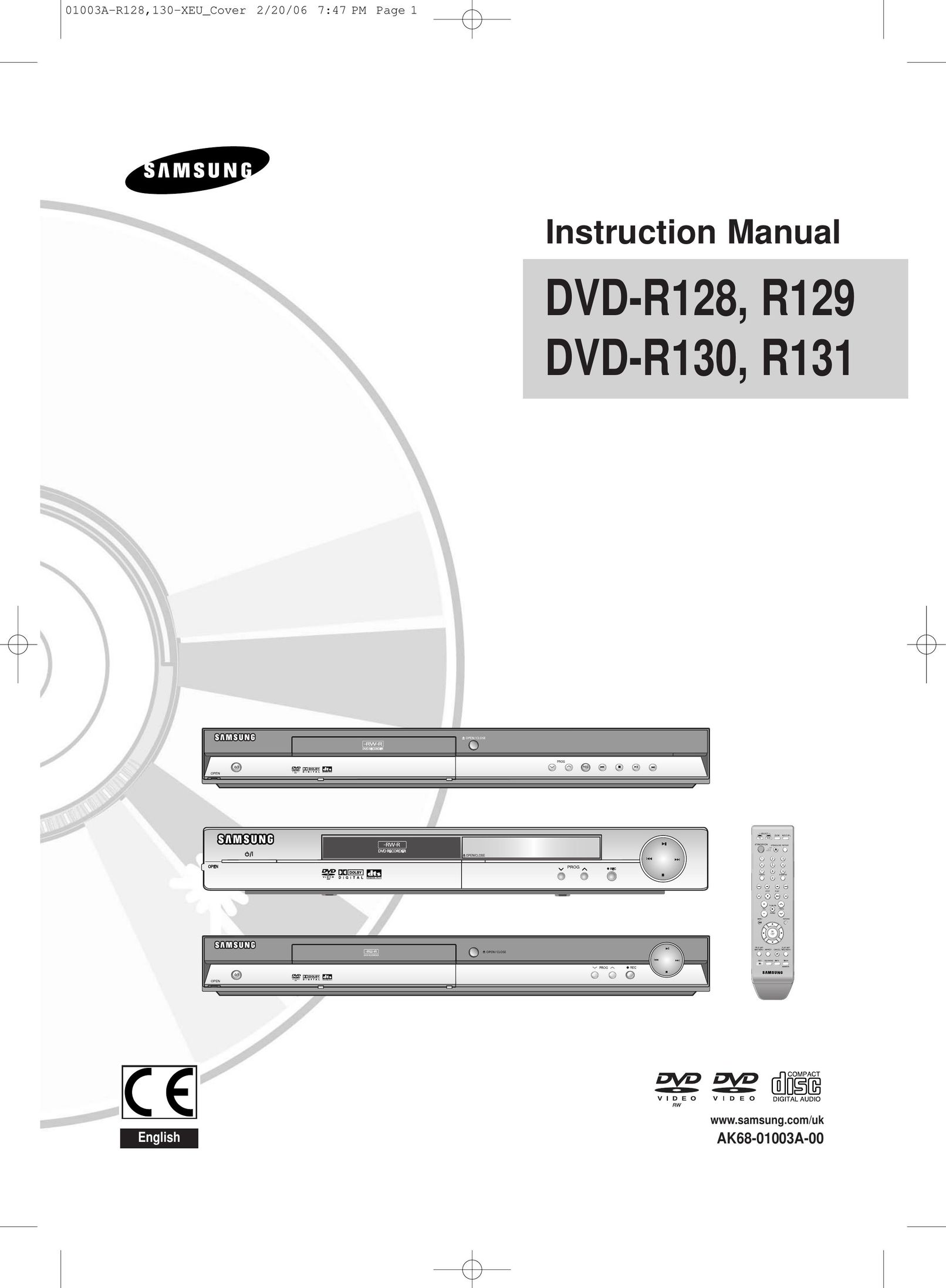Samsung DVD-R128/X DVD Recorder User Manual
