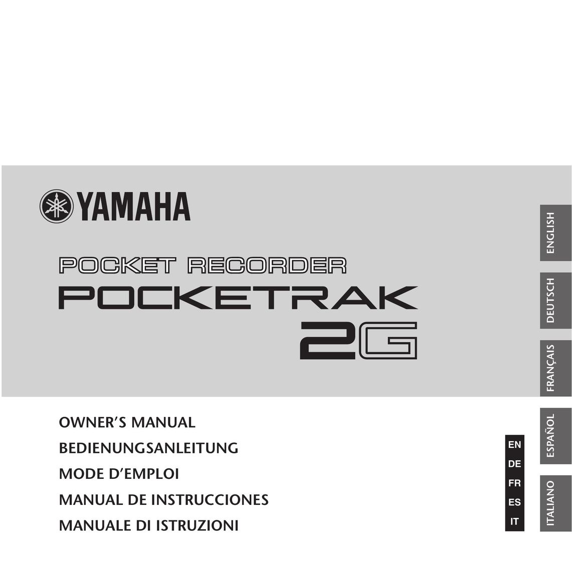 Yamaha Pocket Recorder DVD Recorder User Manual