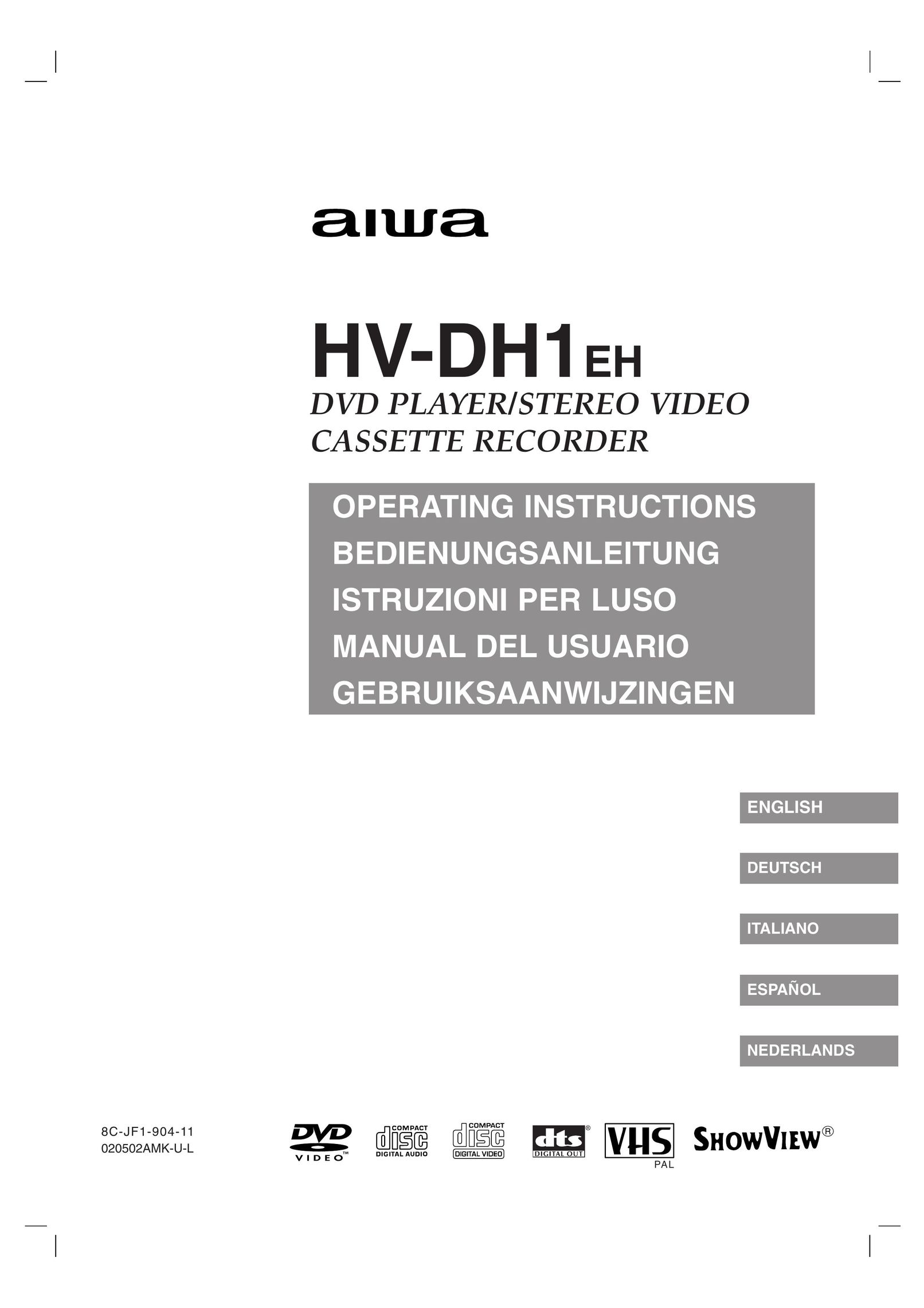 Aiwa HV-DH1EH DVD VCR Combo User Manual