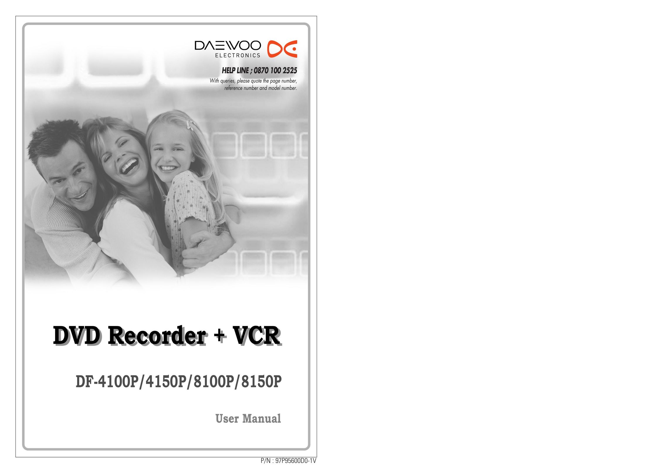 Daewoo DF-8100P DVD VCR Combo User Manual