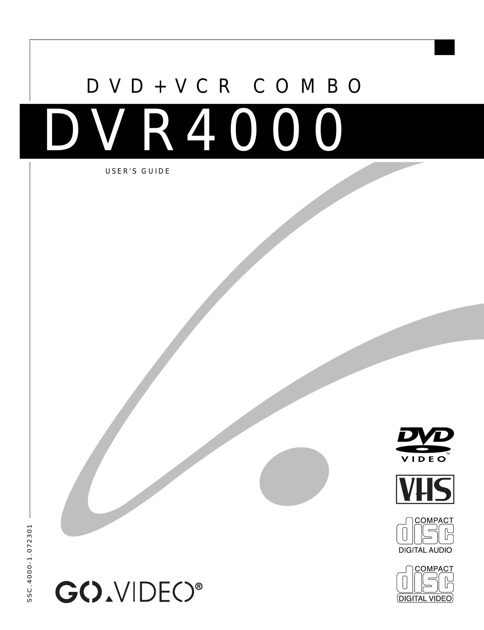 GoVideo DVR4000 DVD VCR Combo User Manual