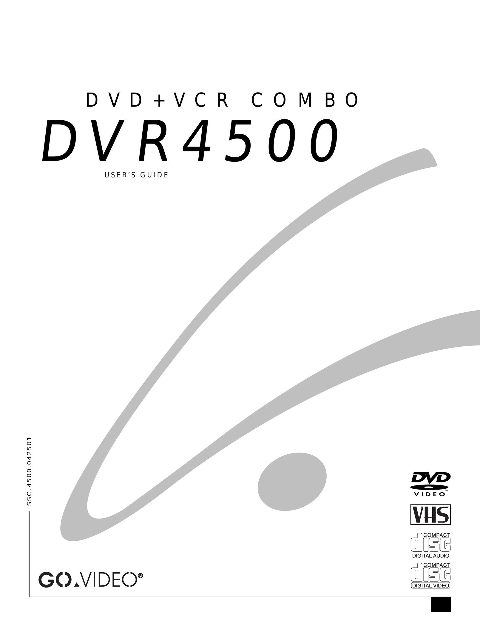 GoVideo DVR4500 DVD VCR Combo User Manual