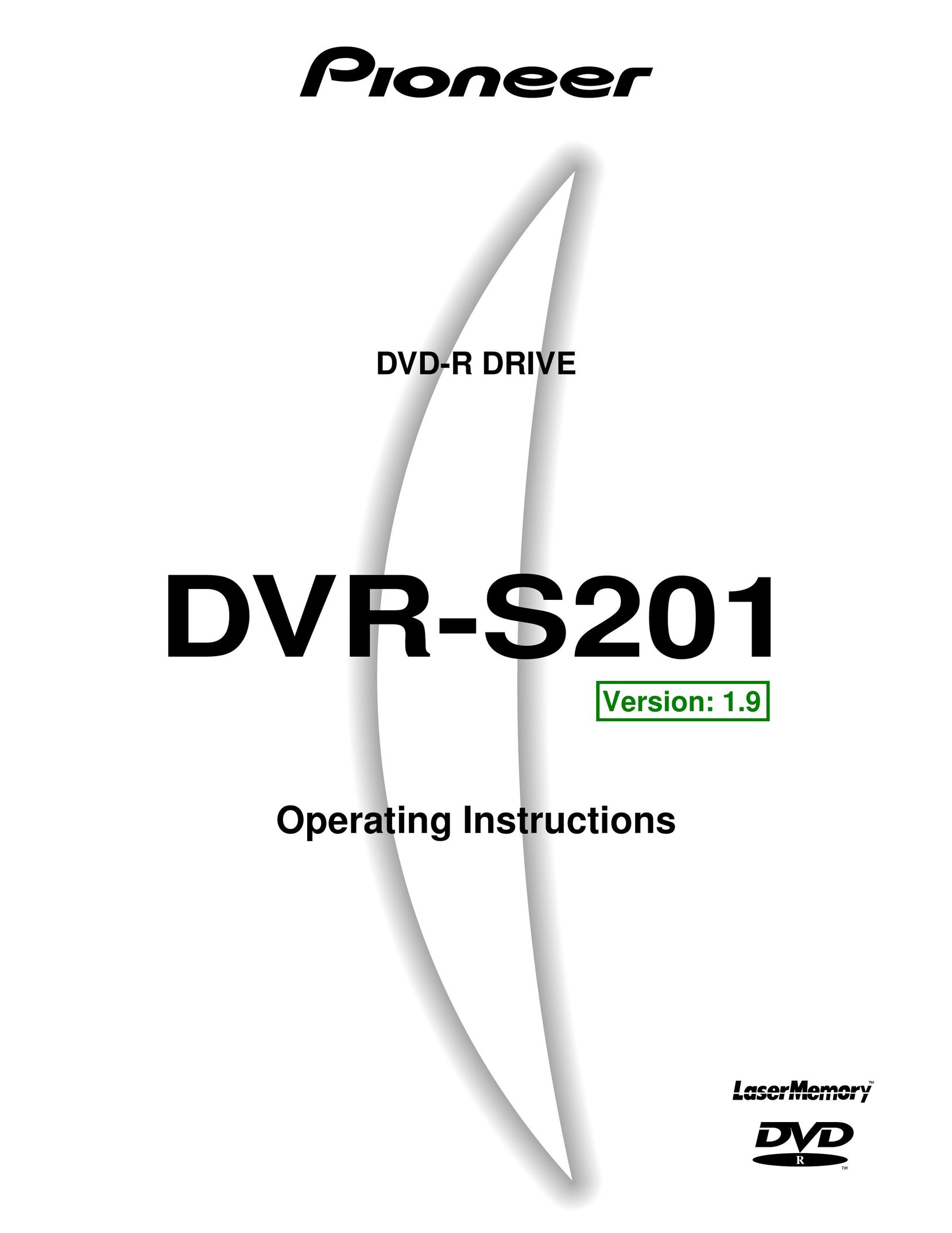 Pioneer DVR-S201 DVD VCR Combo User Manual