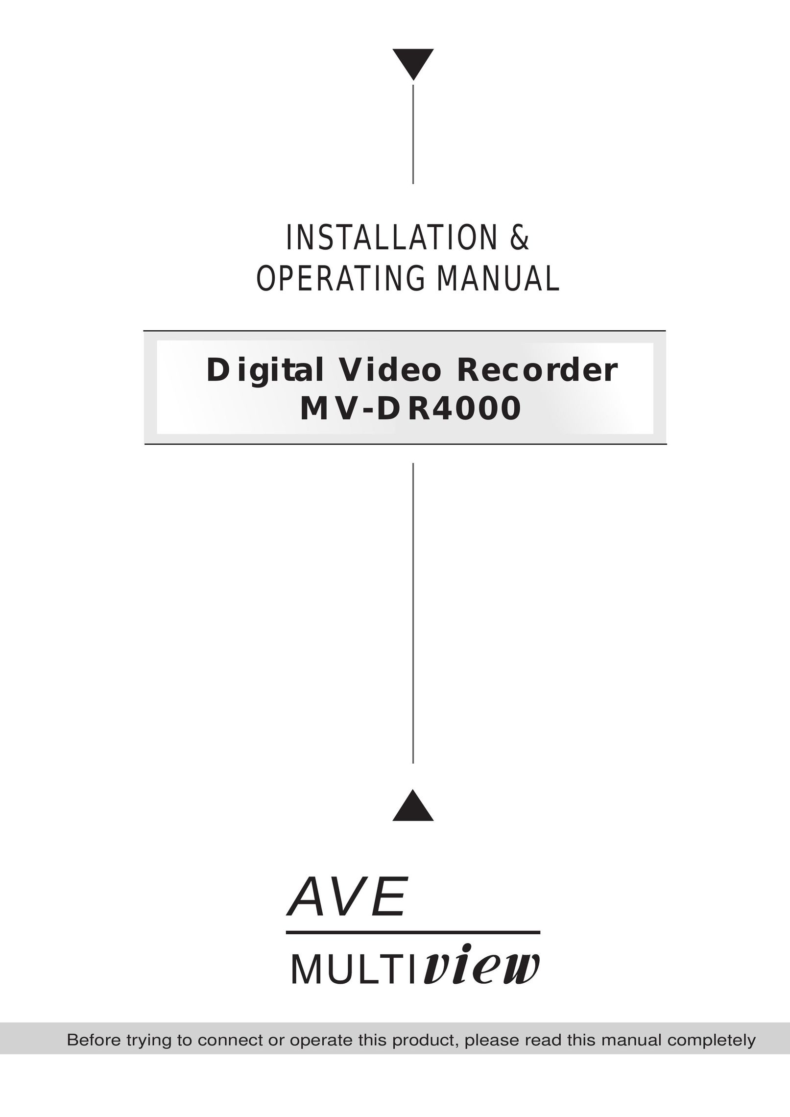 AVE MV DR4000 DVR User Manual
