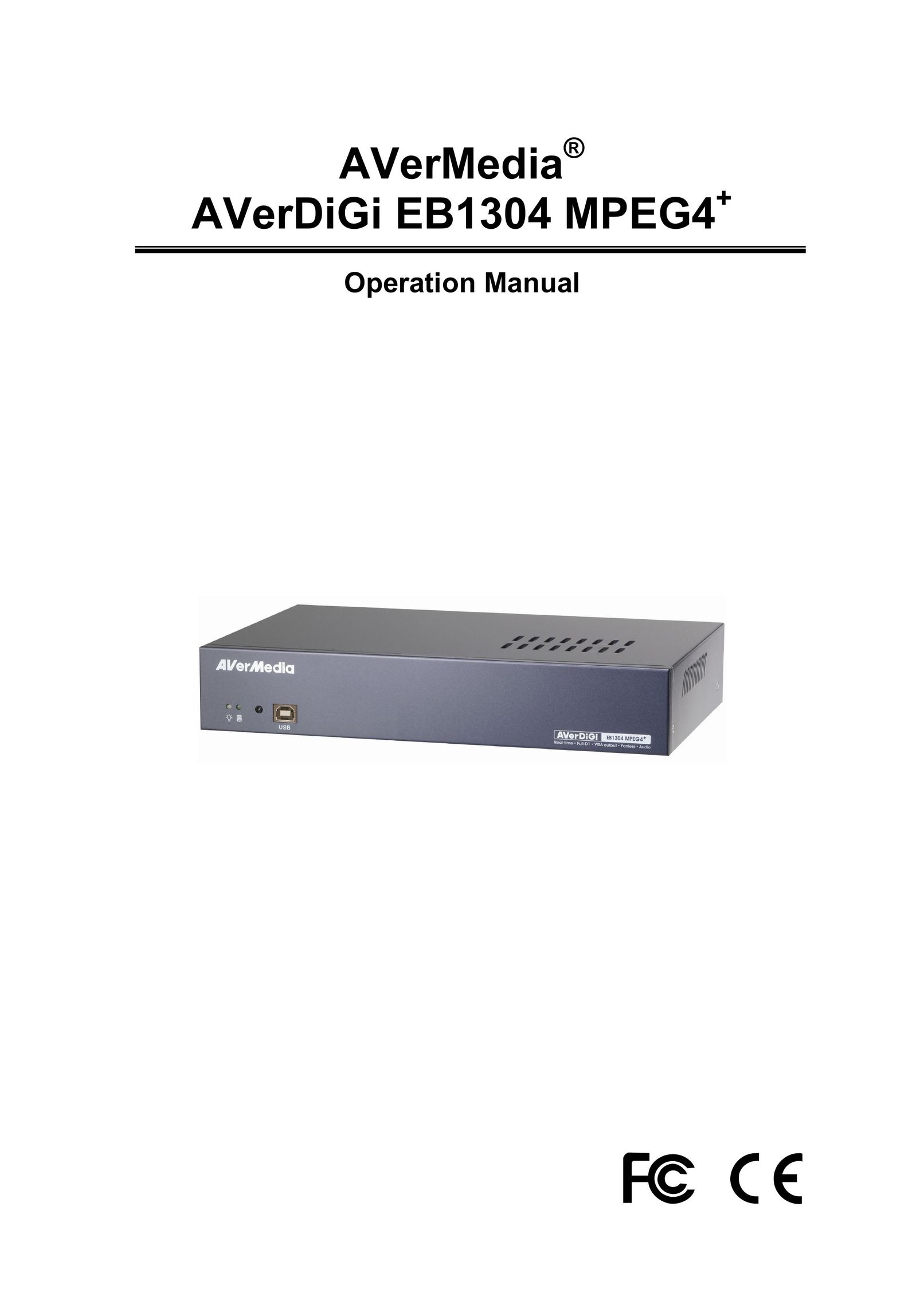 AVerMedia Technologies EB1304 MPEG4+ DVR User Manual