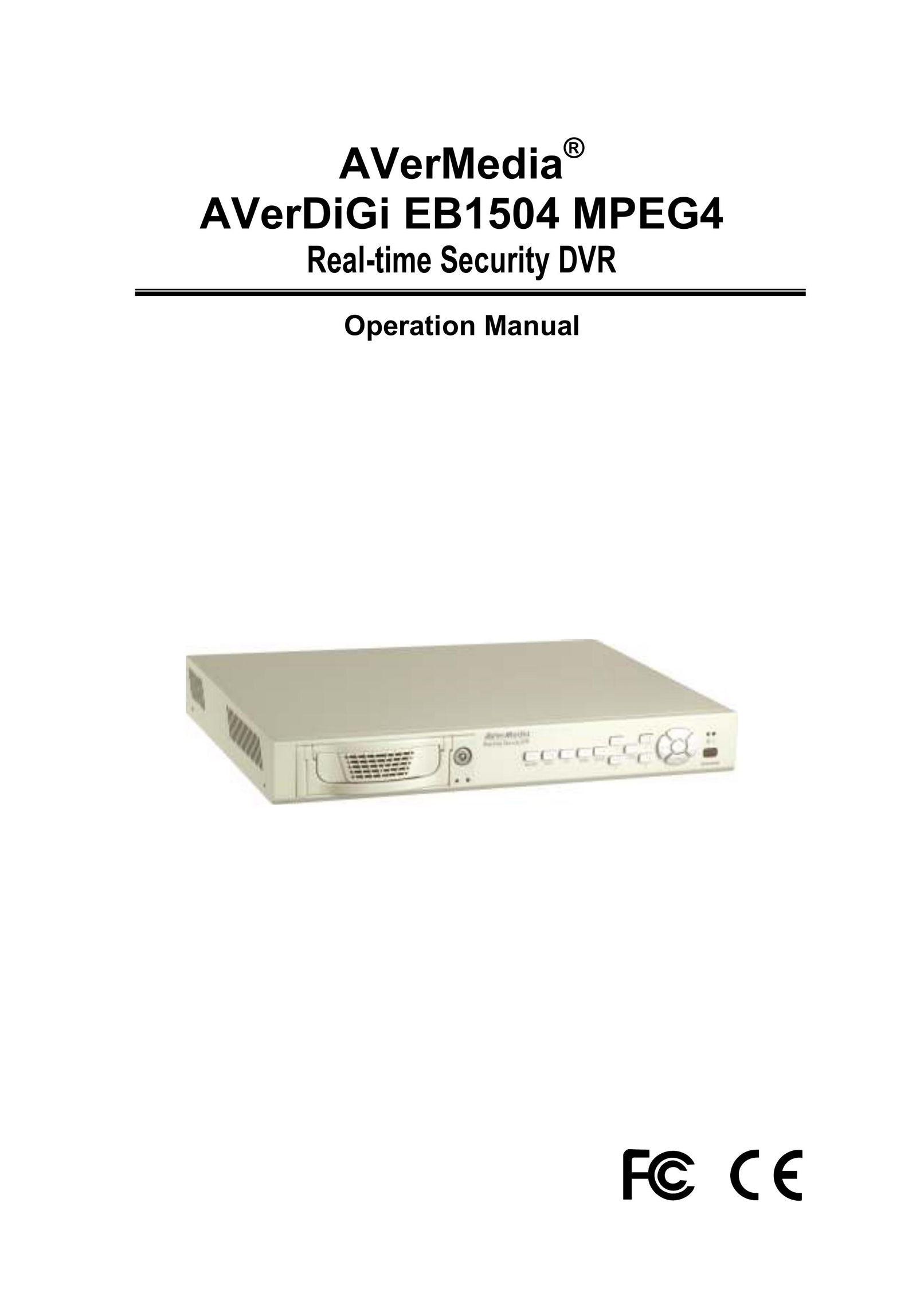 AVerMedia Technologies EB1504 MPEG4 DVR User Manual
