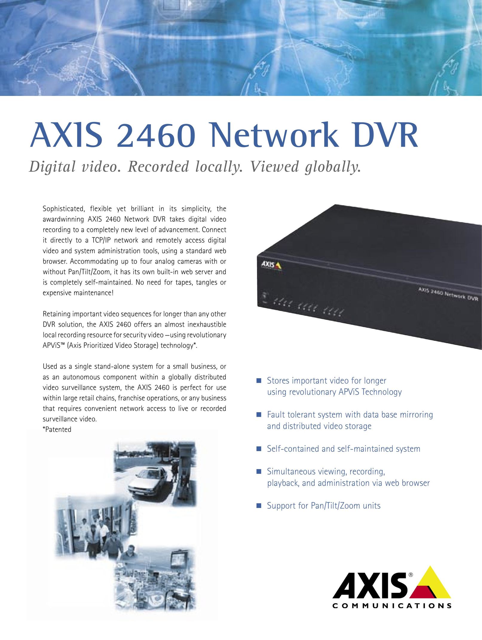 Axis Communications 2460 DVR User Manual