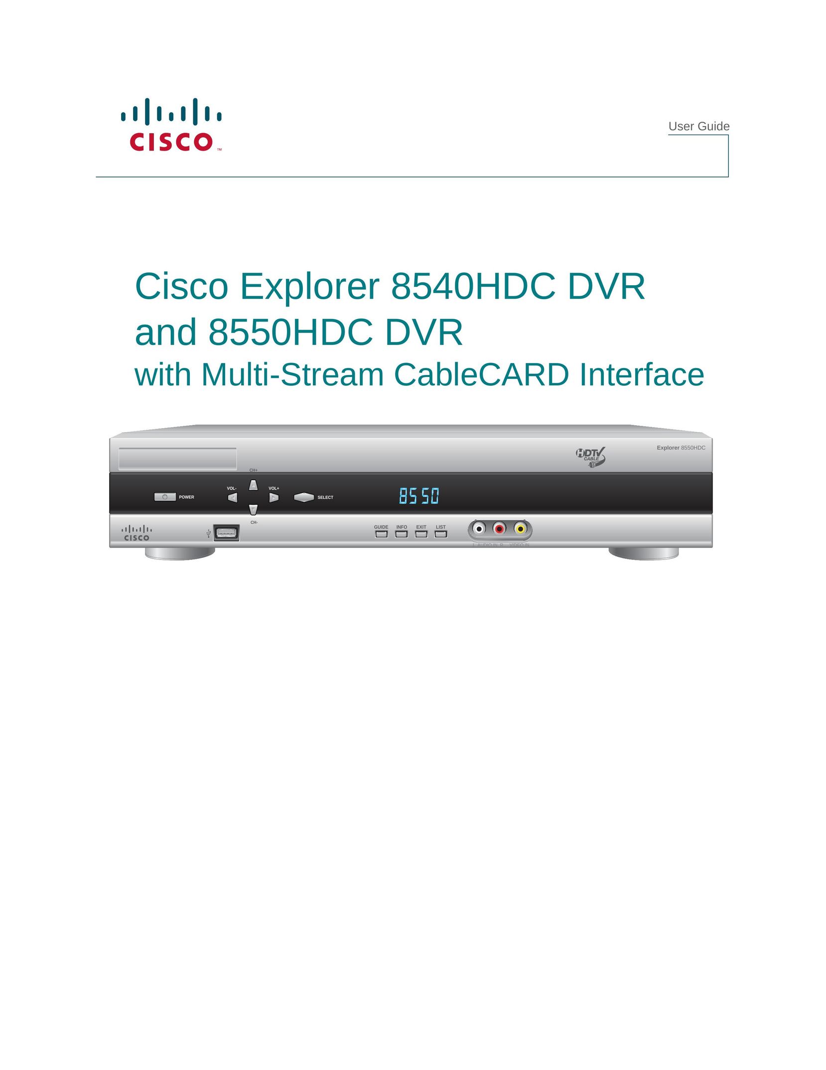 Cisco Systems 8450HDC DVR User Manual