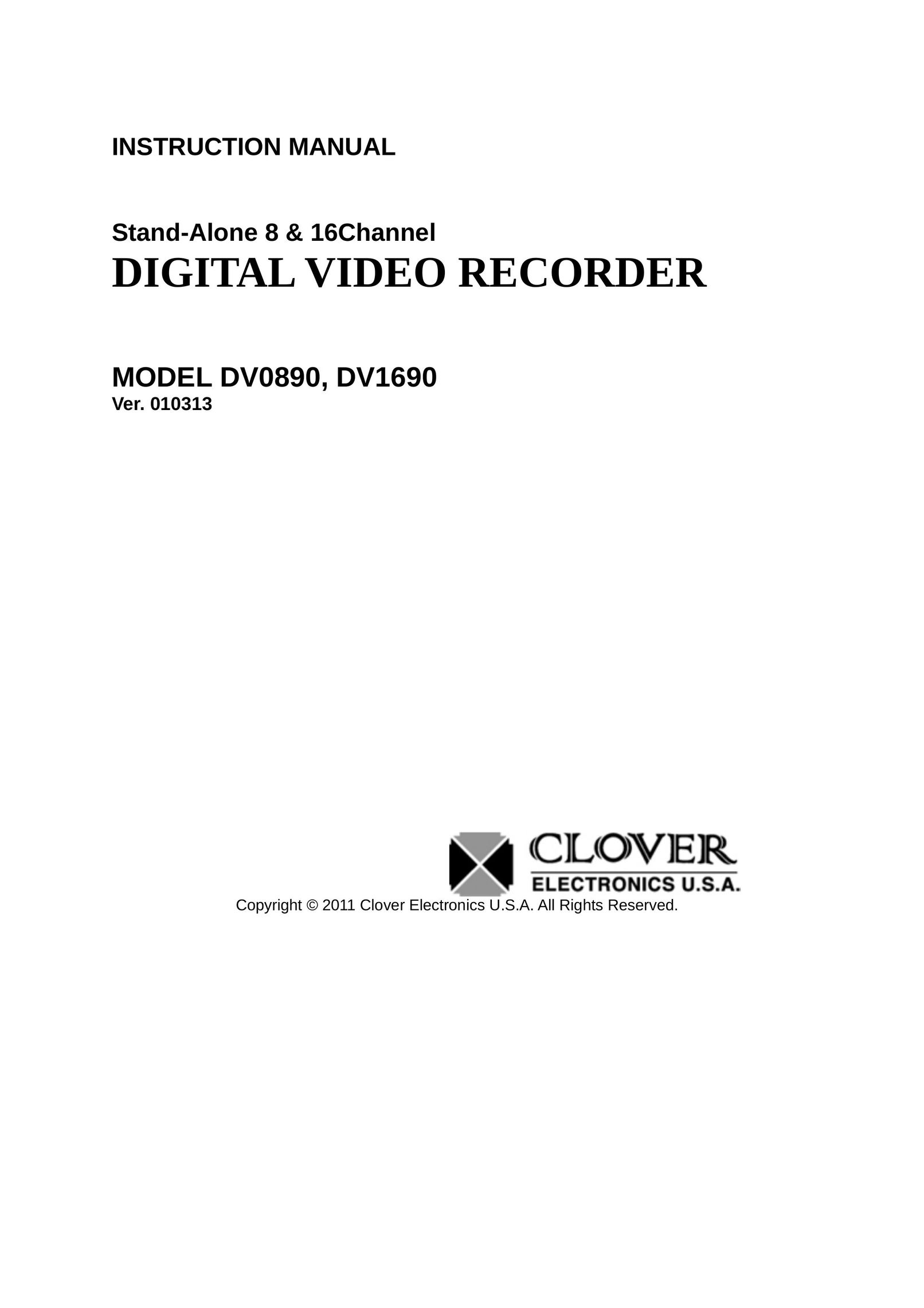 Clover Electronics DV0890 DVR User Manual