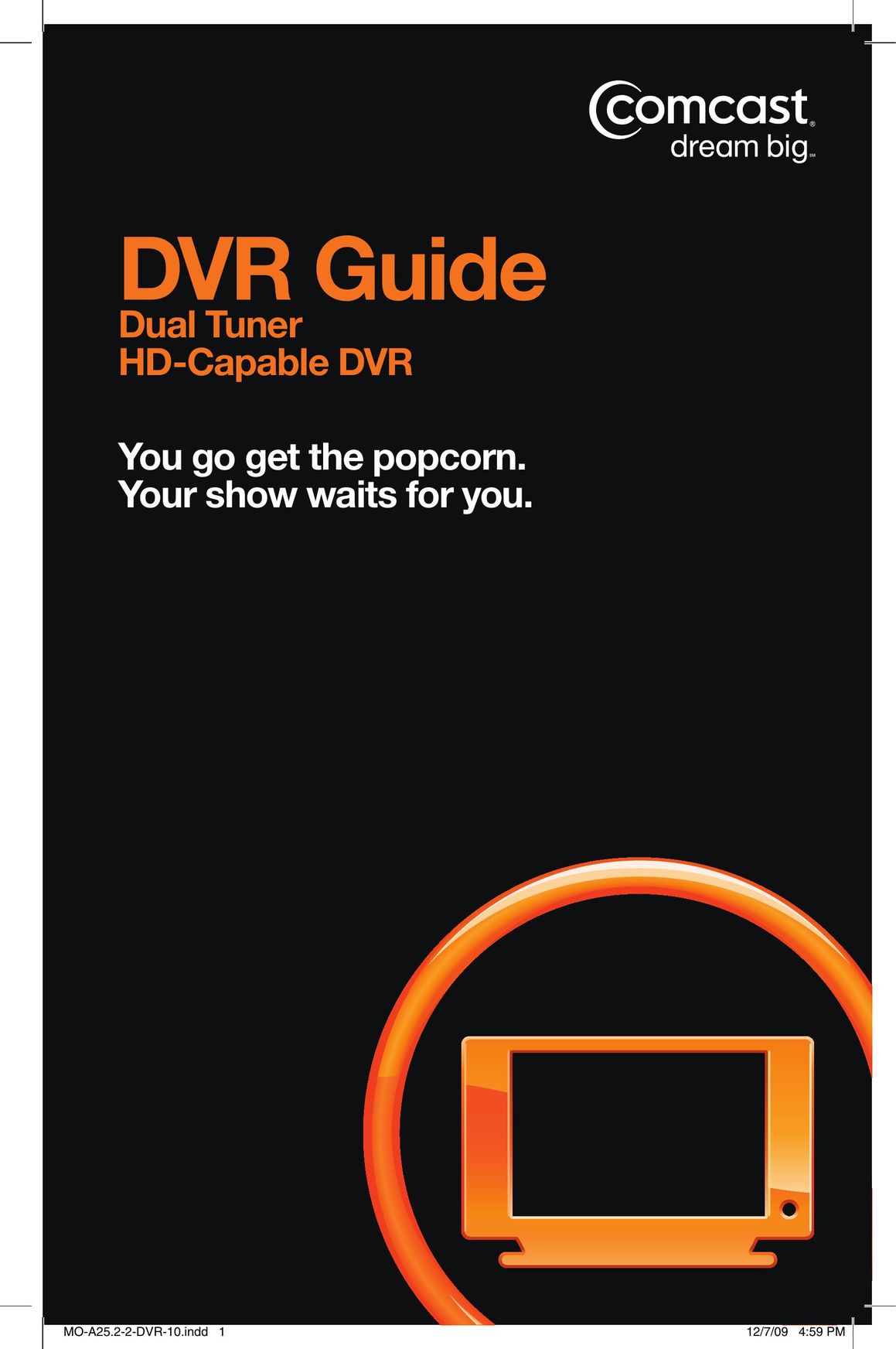 Comcast Dual DVR MANHMECT DVR User Manual