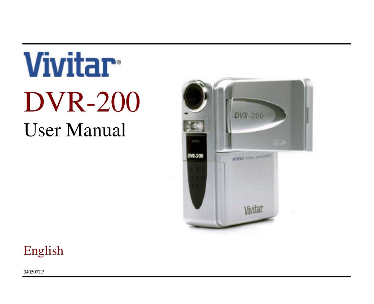 Cool-Lux DVR-200 DVR User Manual