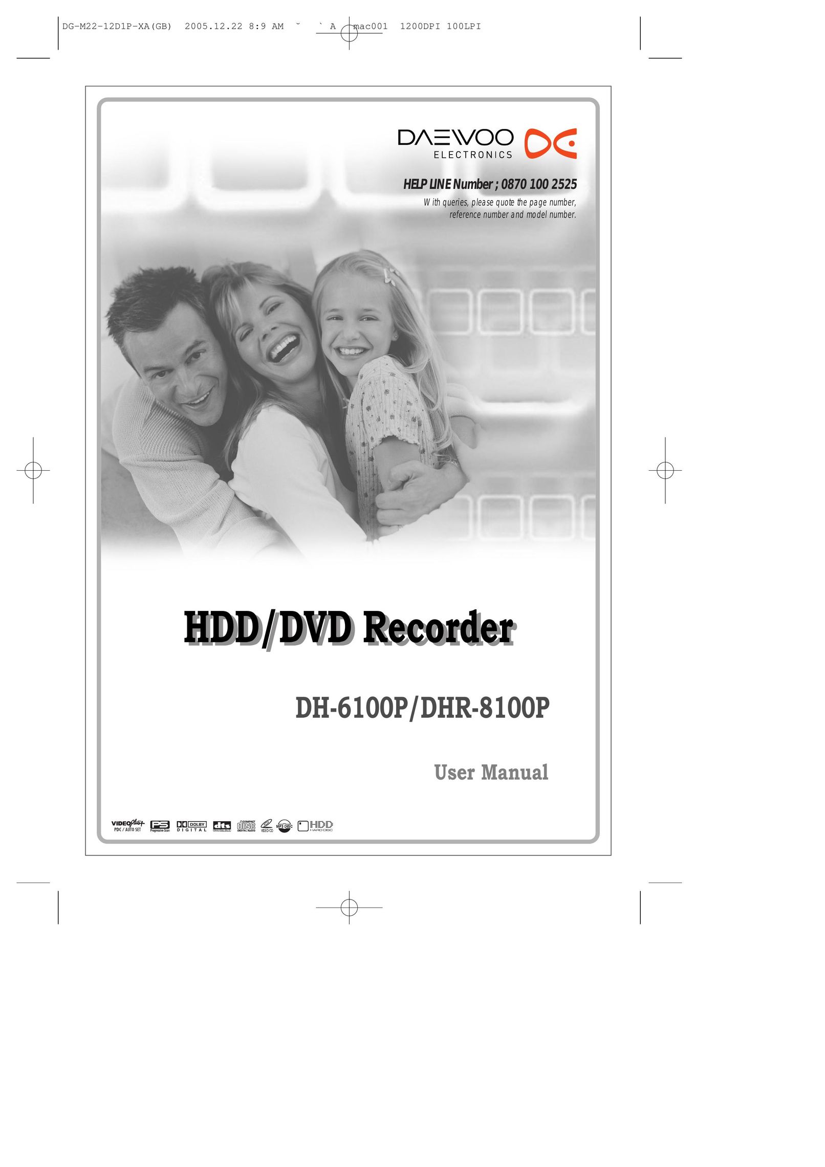 Daewoo DHR-8100P DVR User Manual