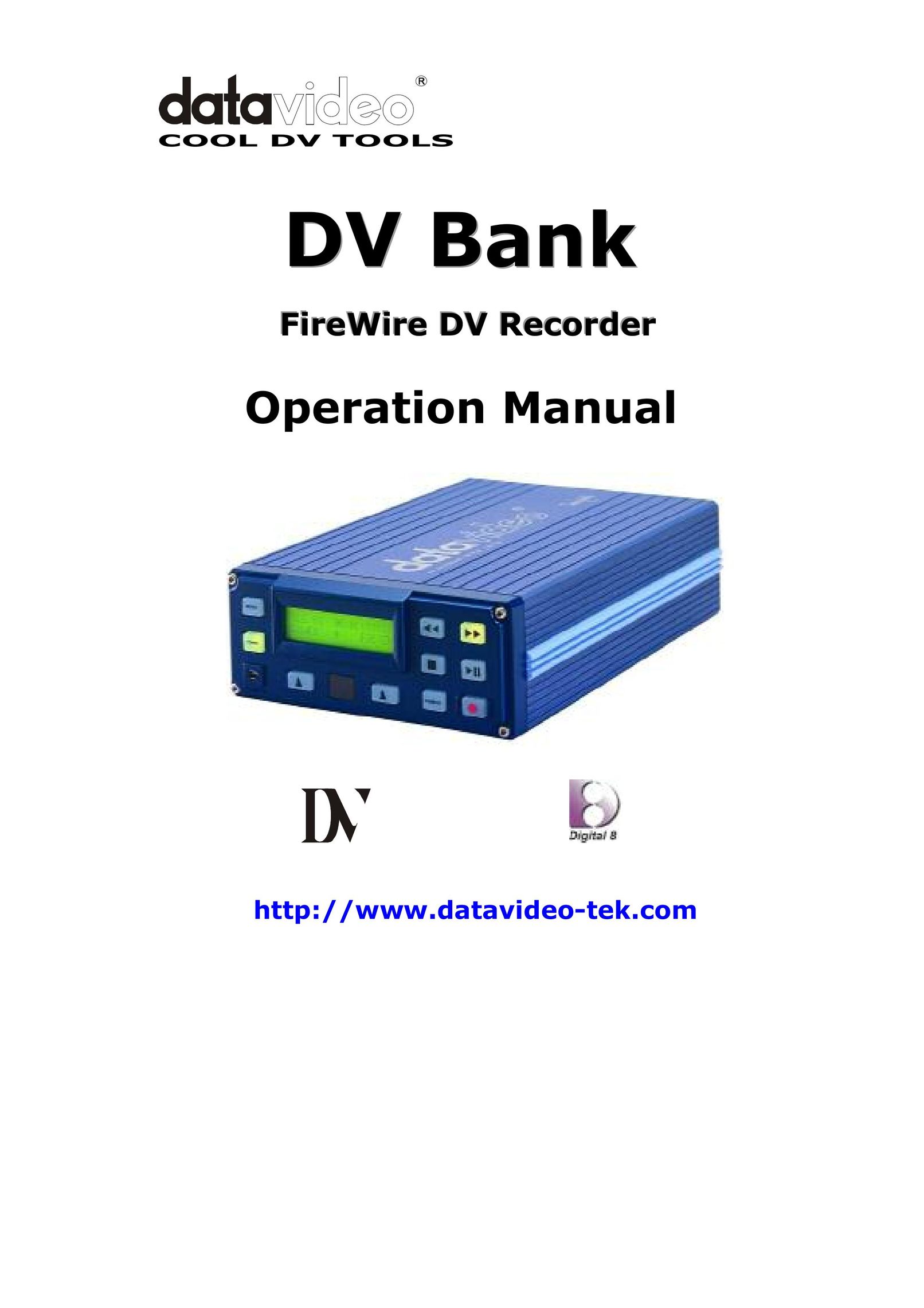 Datavideo DV Bank DVR User Manual