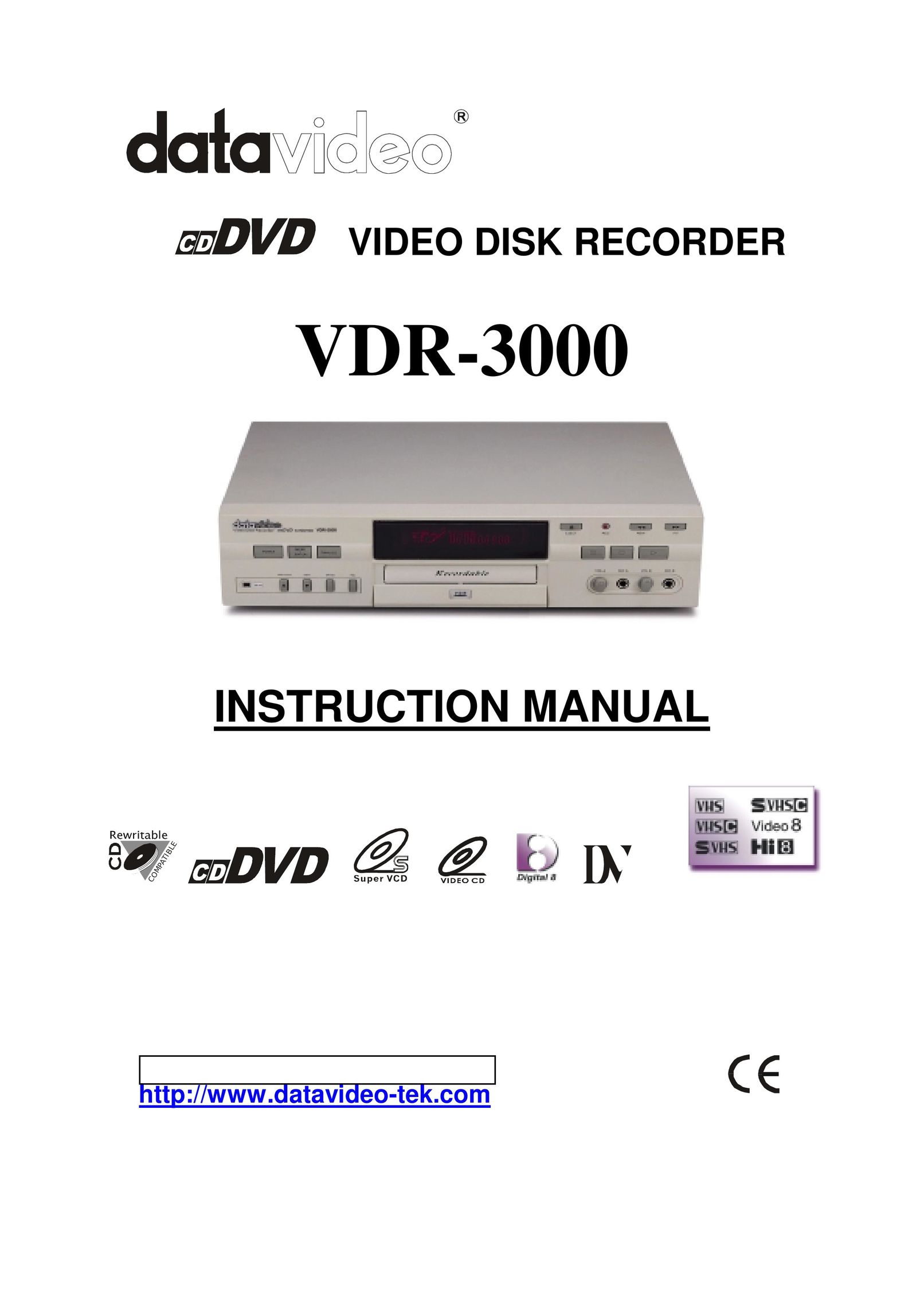 Datavideo VDR-3000 DVR User Manual