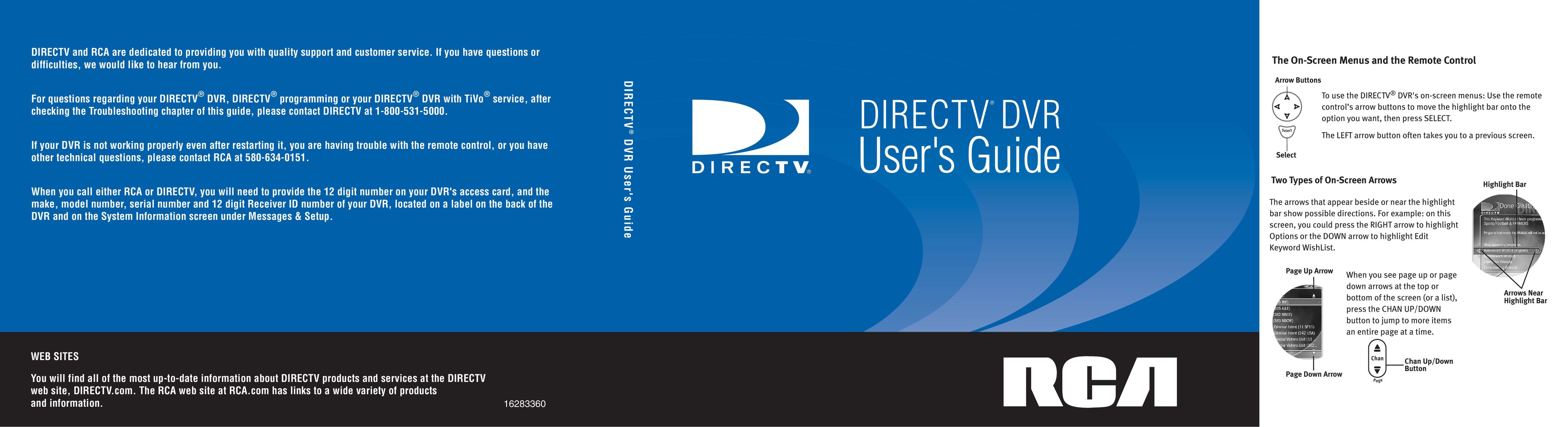 DirecTV DVR120 DVR User Manual