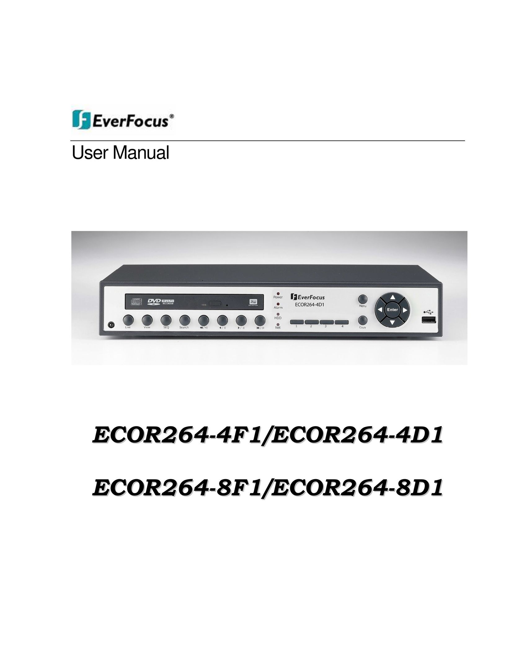EverFocus ECOR264-4D1 DVR User Manual