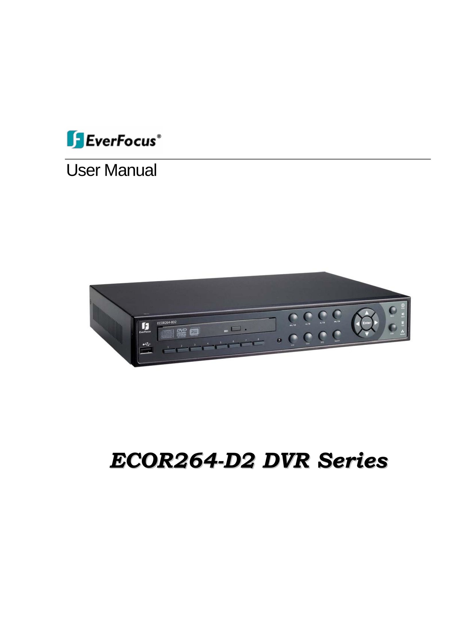 EverFocus ECOR264-D2 DVR User Manual