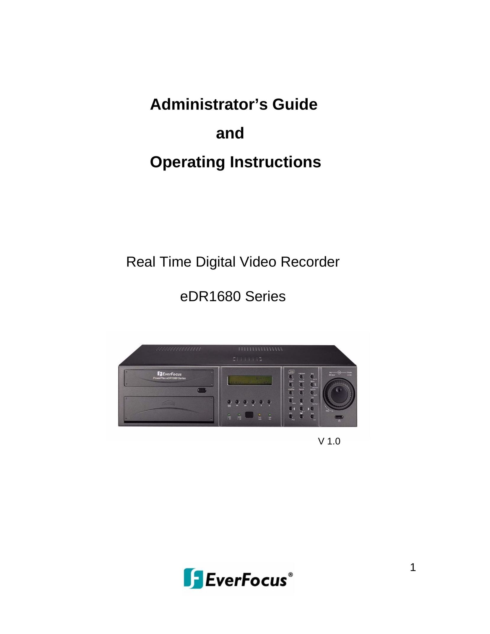 EverFocus eDR1680 Series DVR User Manual