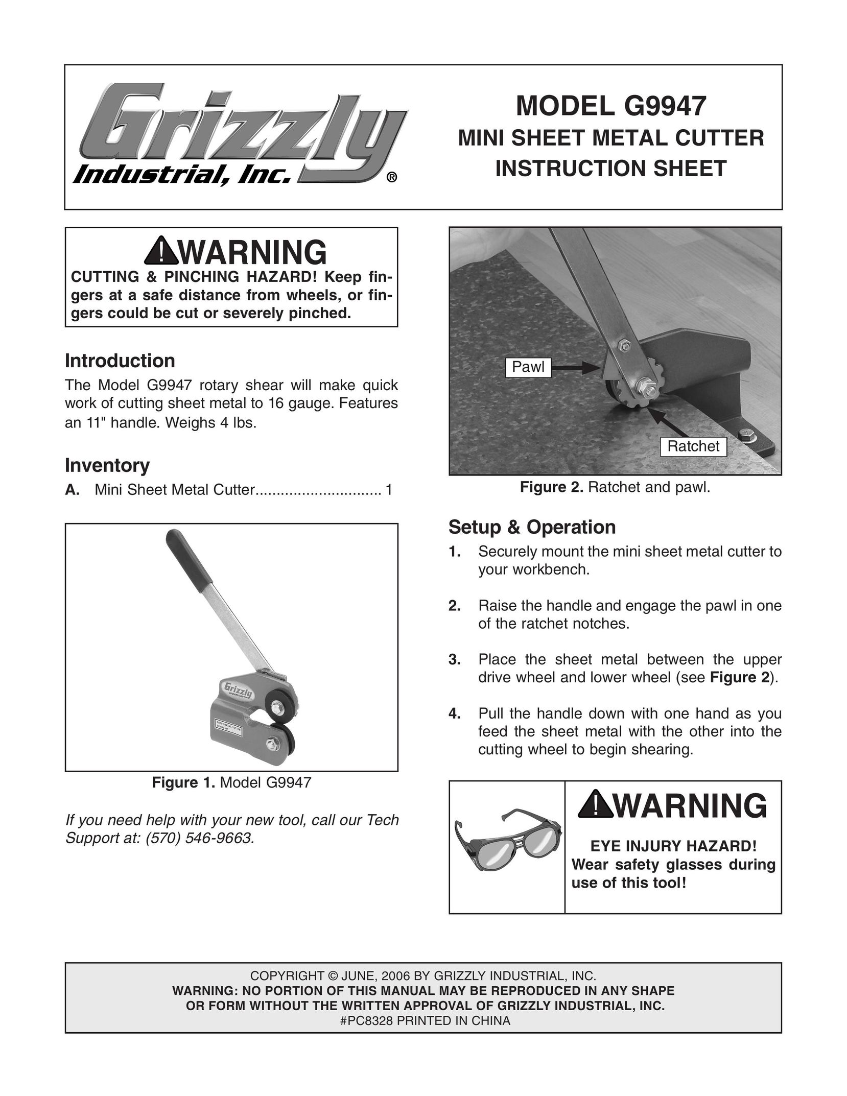 Grizzly G9947 DVR User Manual