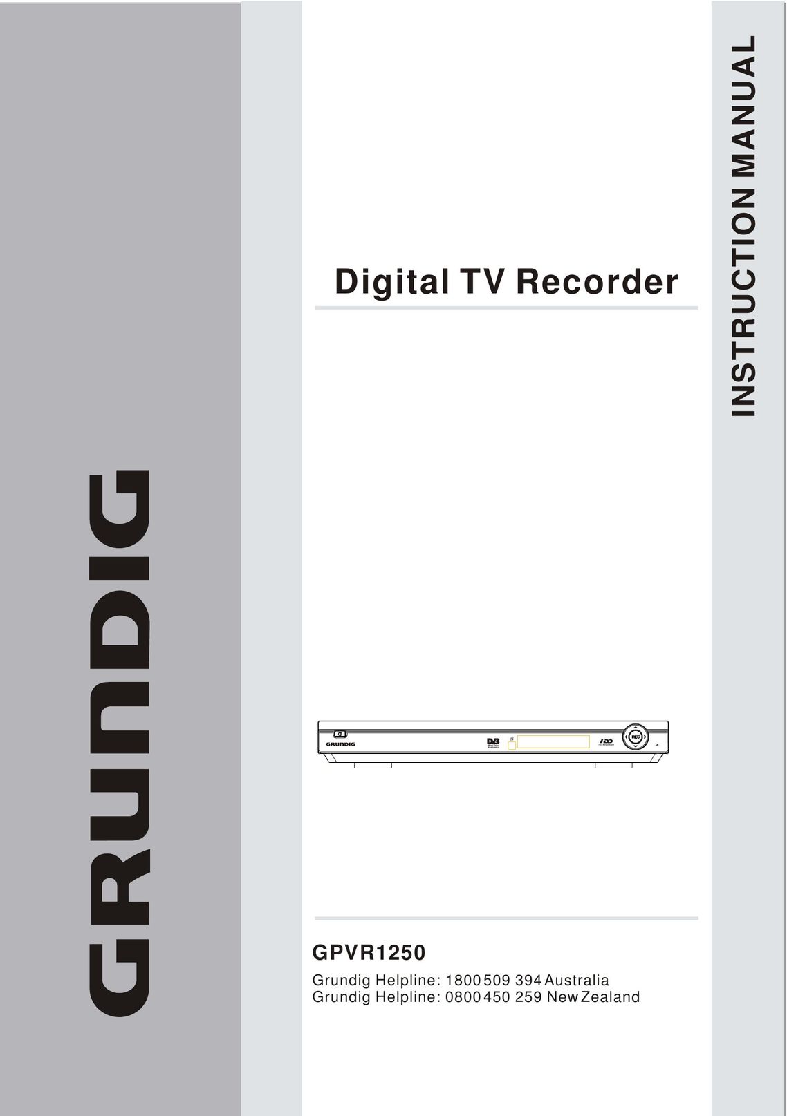 Grundig GPVR1250 DVR User Manual