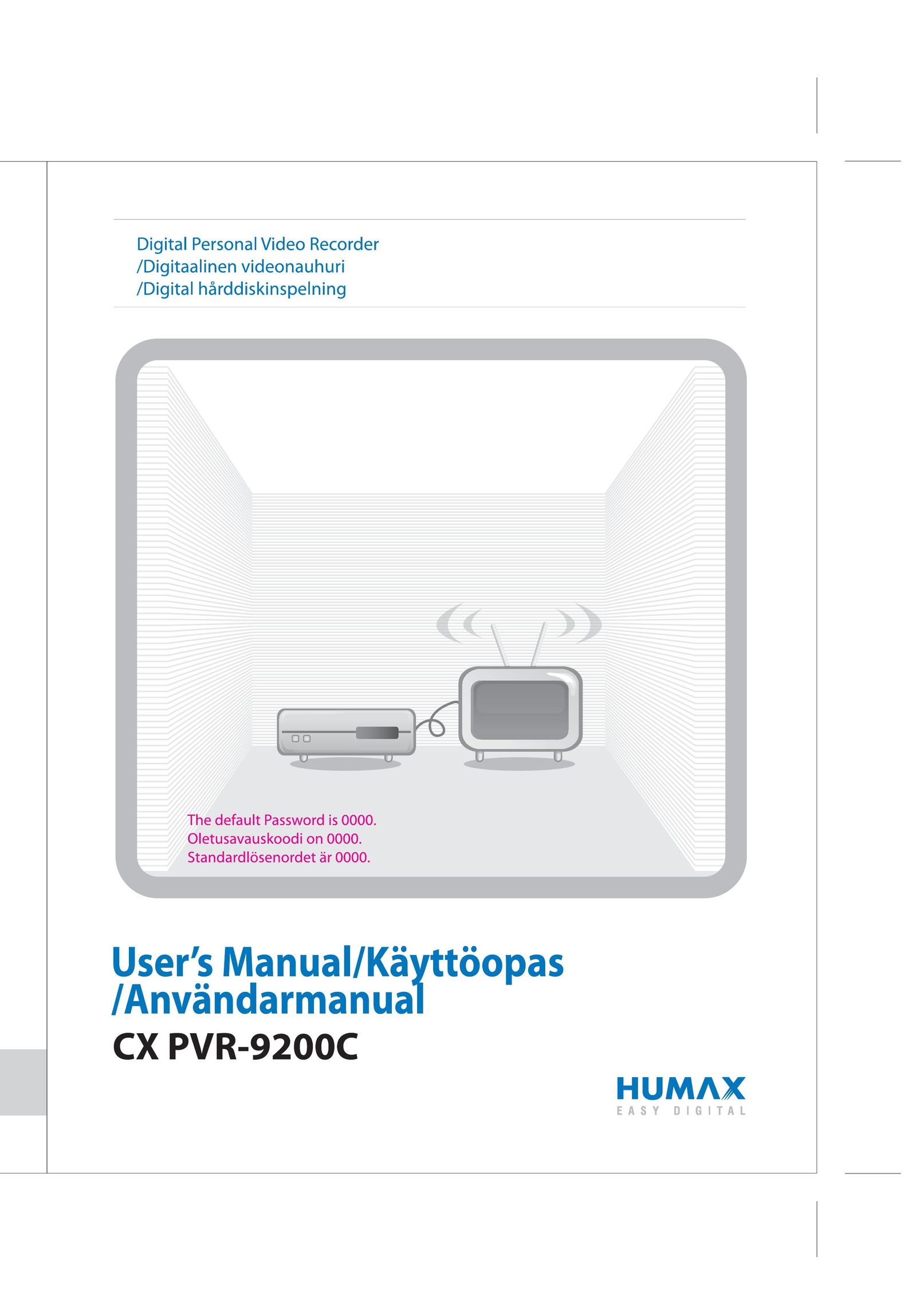 Humax CX PVR-9200C DVR User Manual