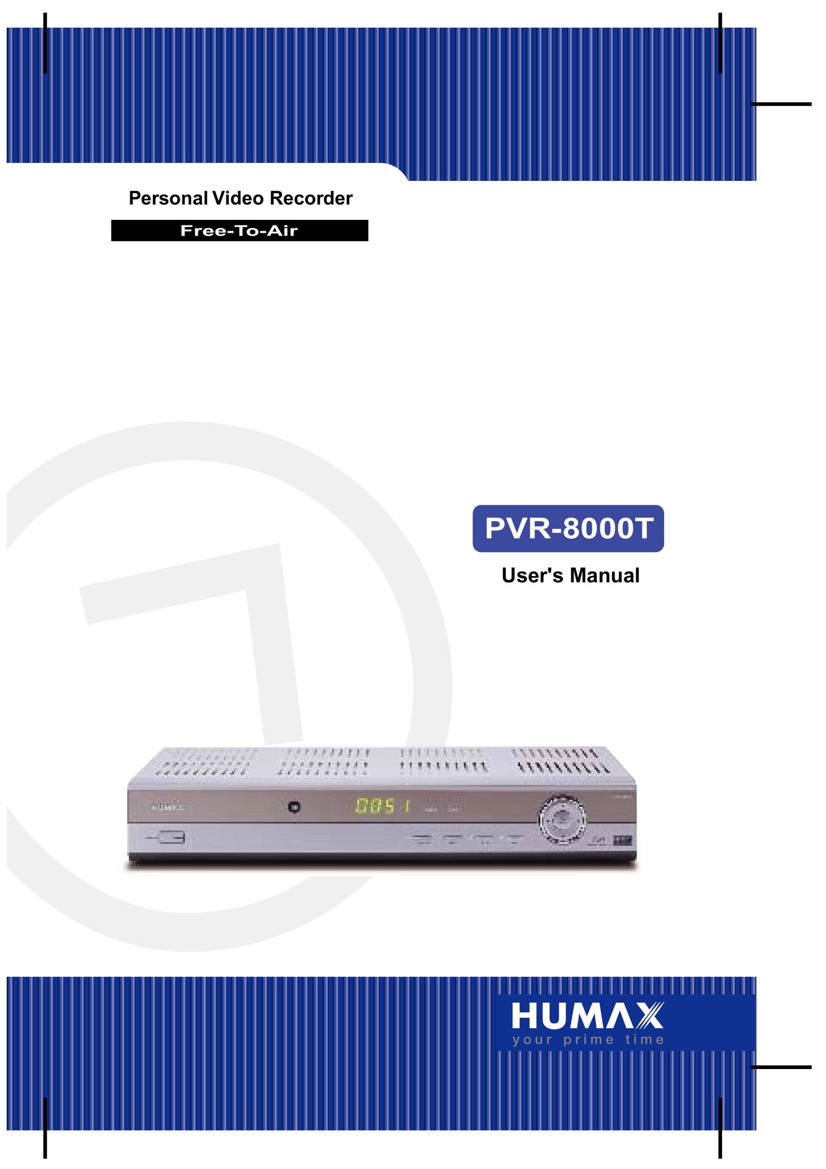 Humax PVR-8000T DVR User Manual