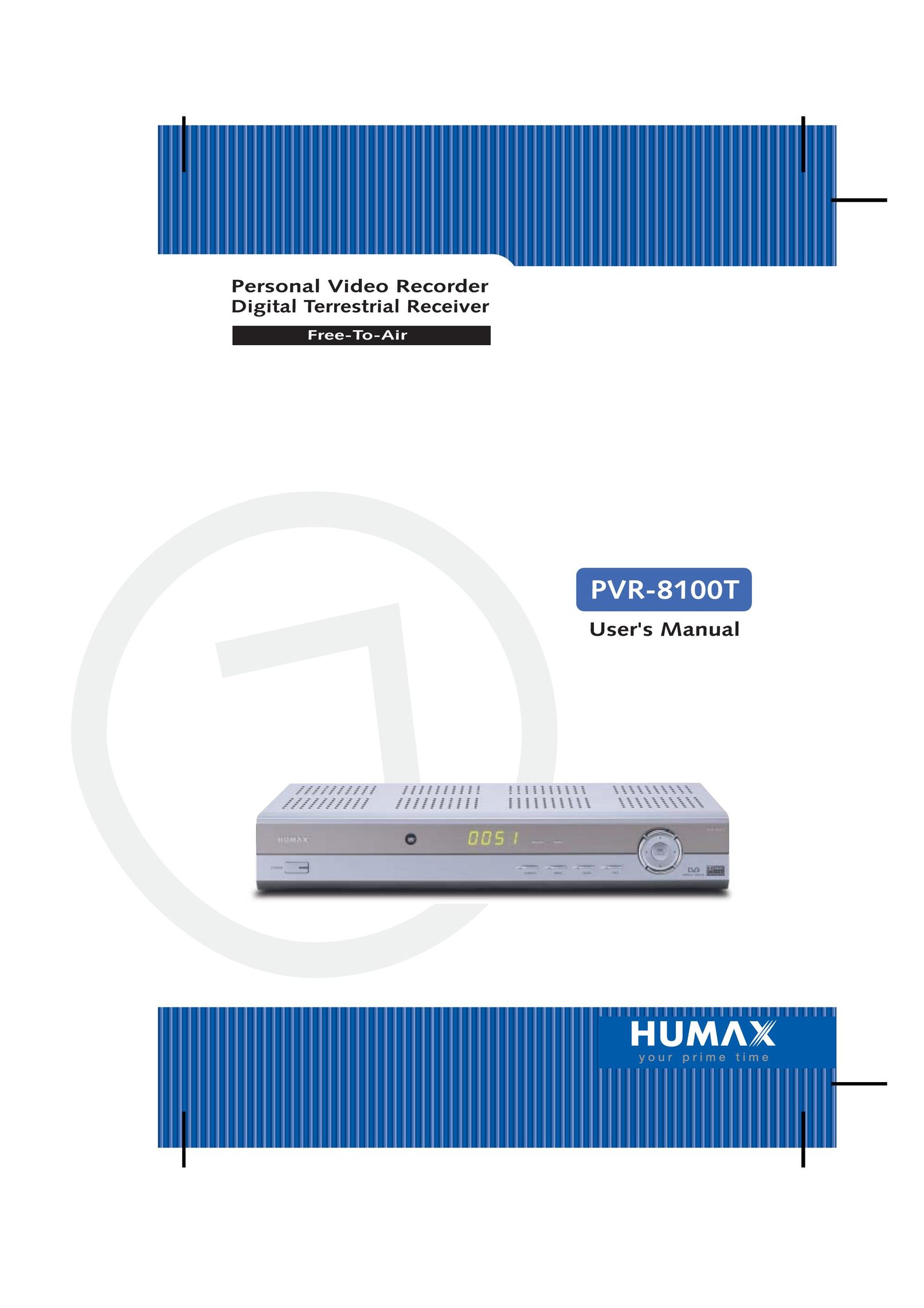 Humax PVR-8100T DVR User Manual