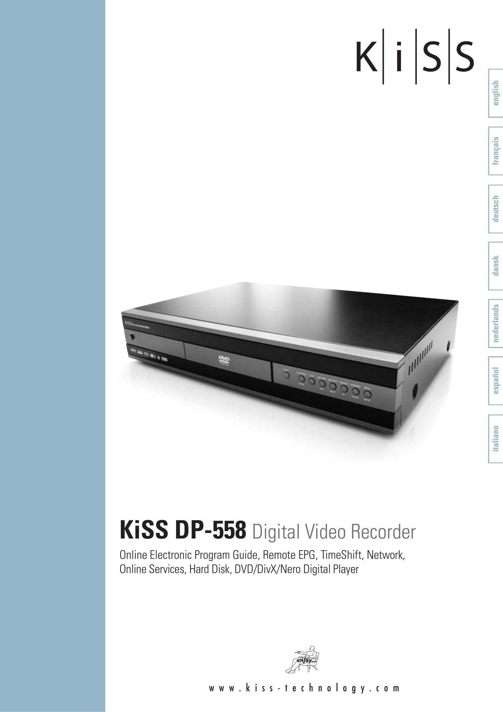 KiSS Networked Entertainment DP-558 DVR User Manual