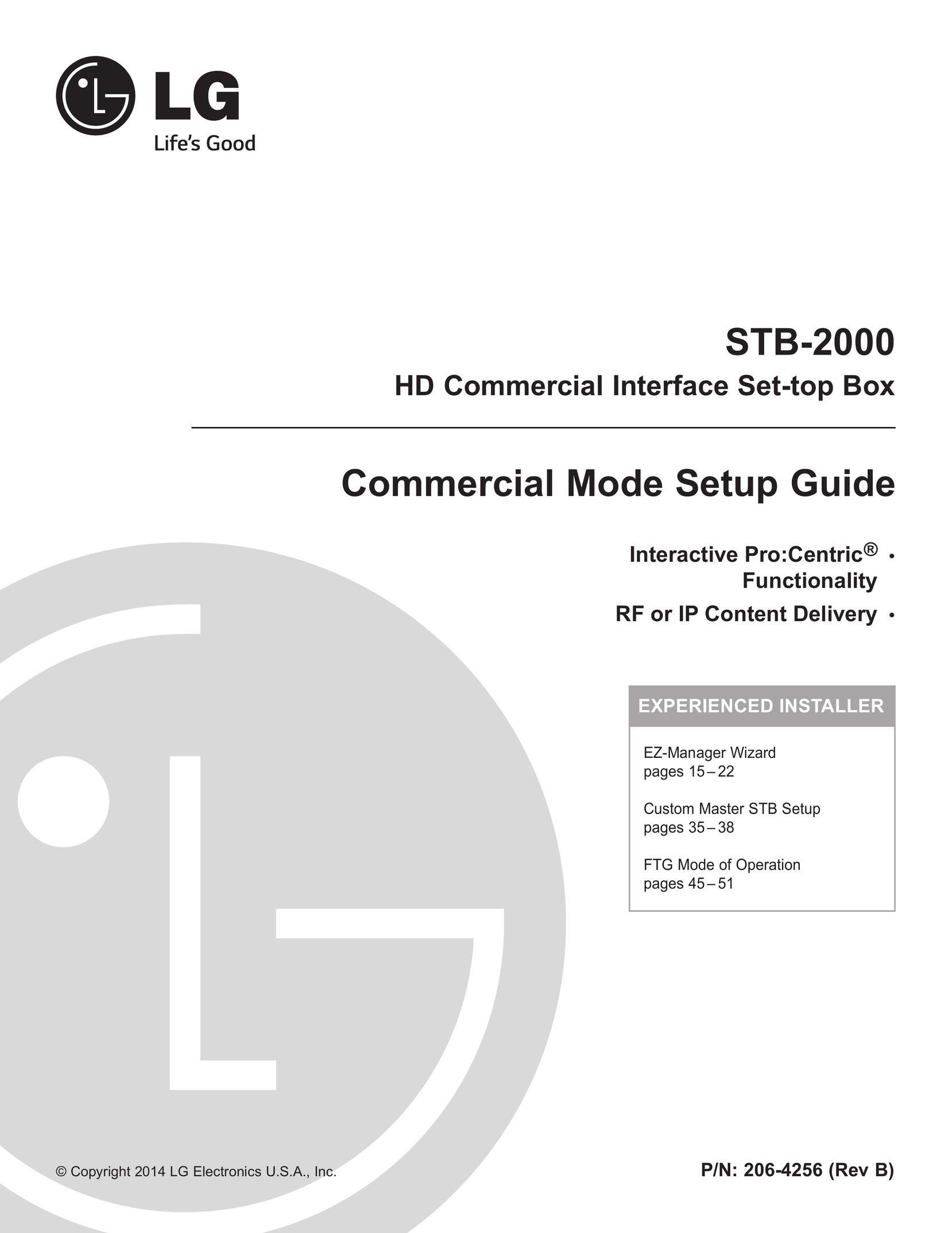 LG Electronics STB-2000 DVR User Manual