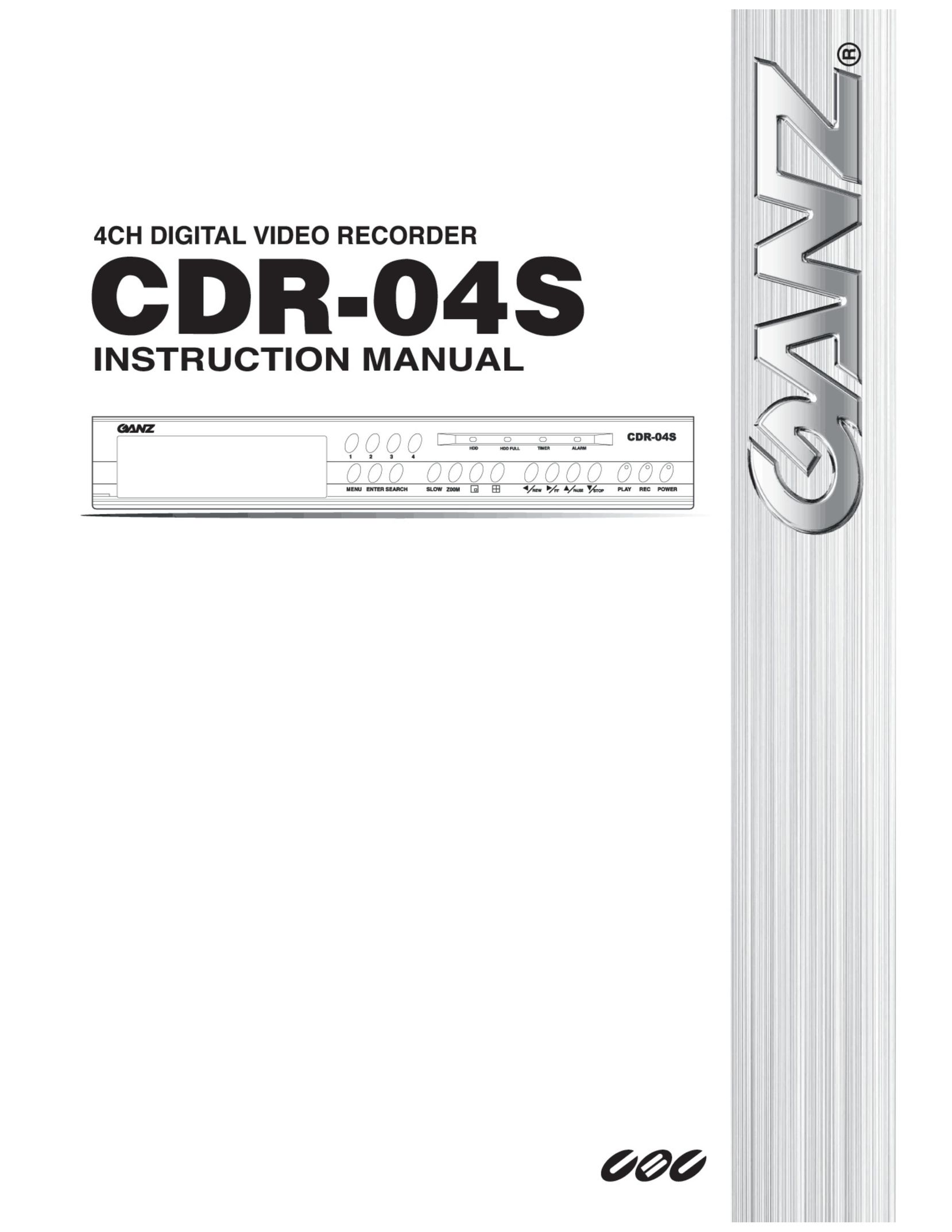Maxtor CDR-04S DVR User Manual