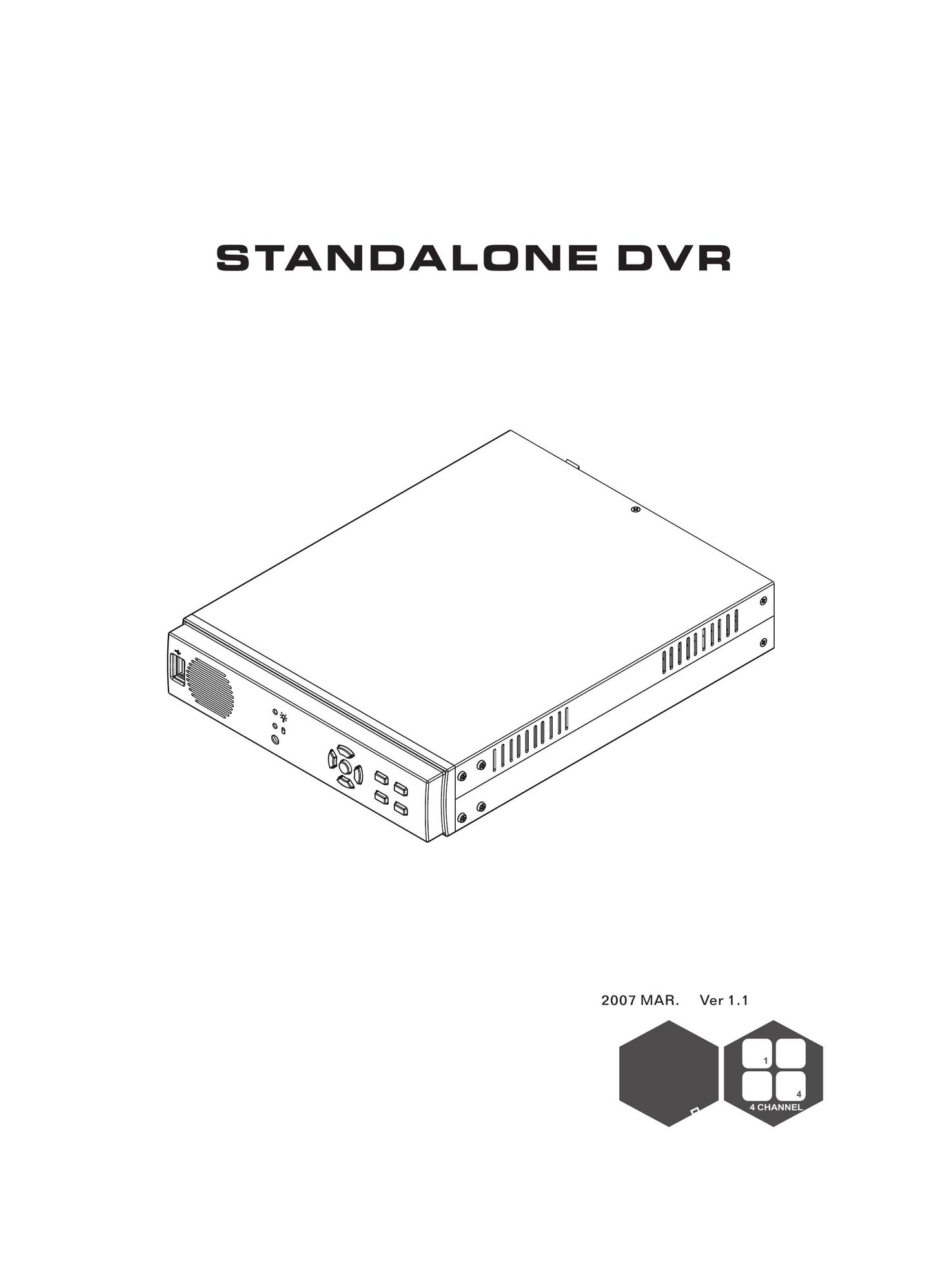 Maxtor Standalone DVR 2007 DVR User Manual