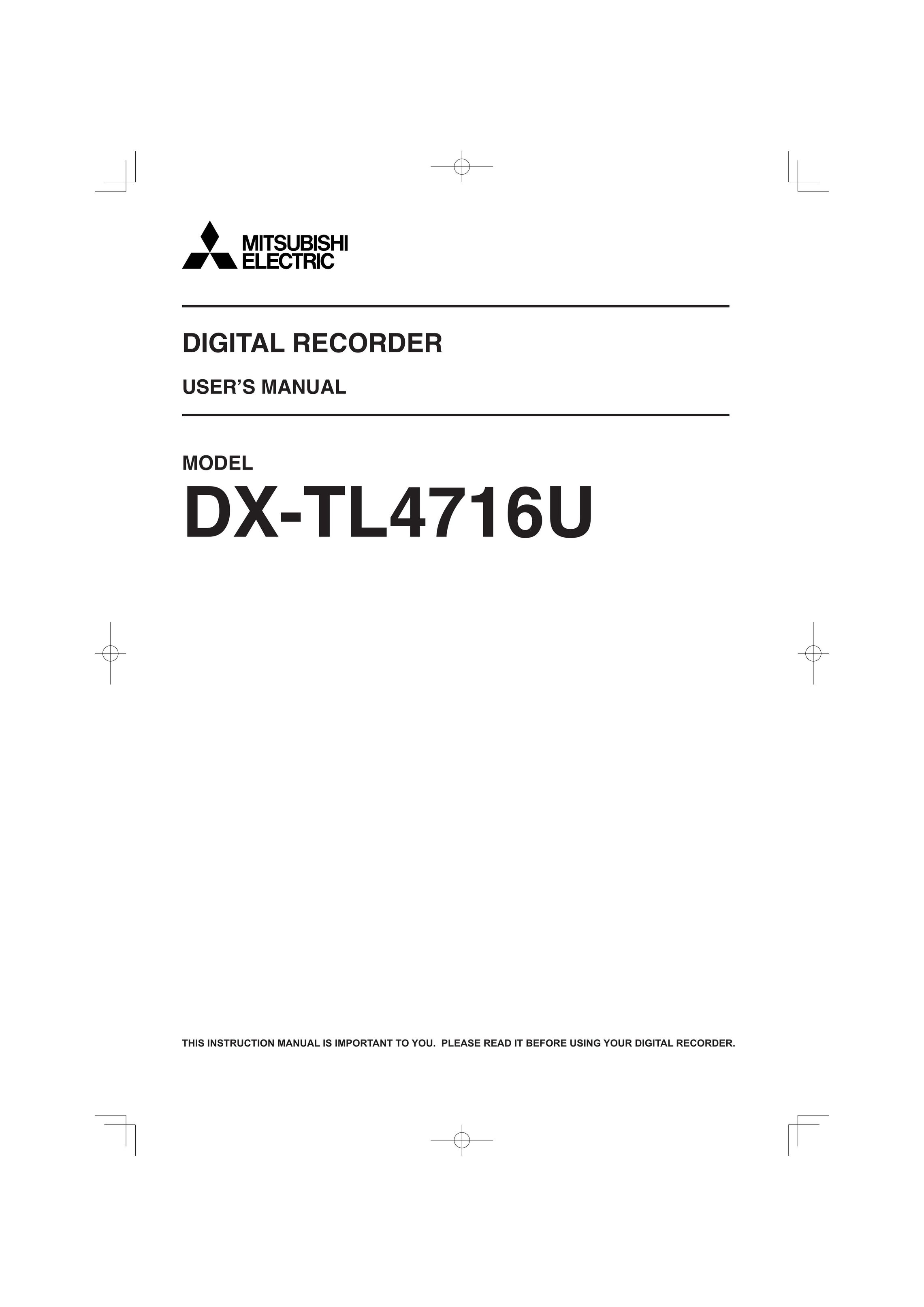 Mitsumi electronic DX-TL4716U DVR User Manual